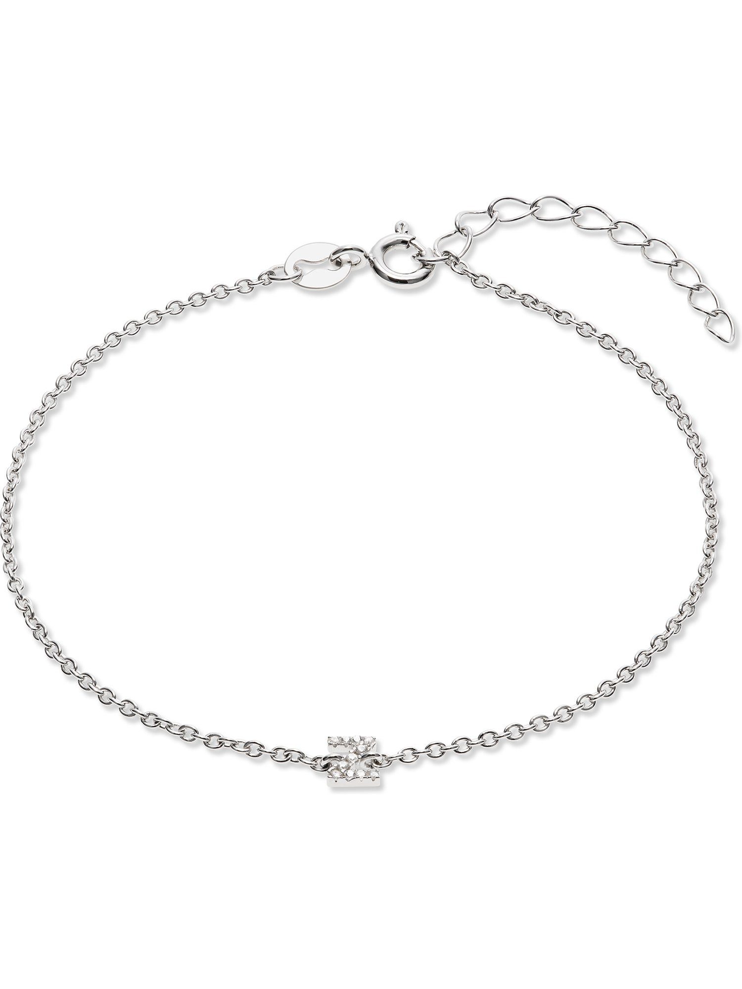 FAVS Silberarmband FAVS Damen-Armband 925er Silber Zirkonia Z, Klassisch