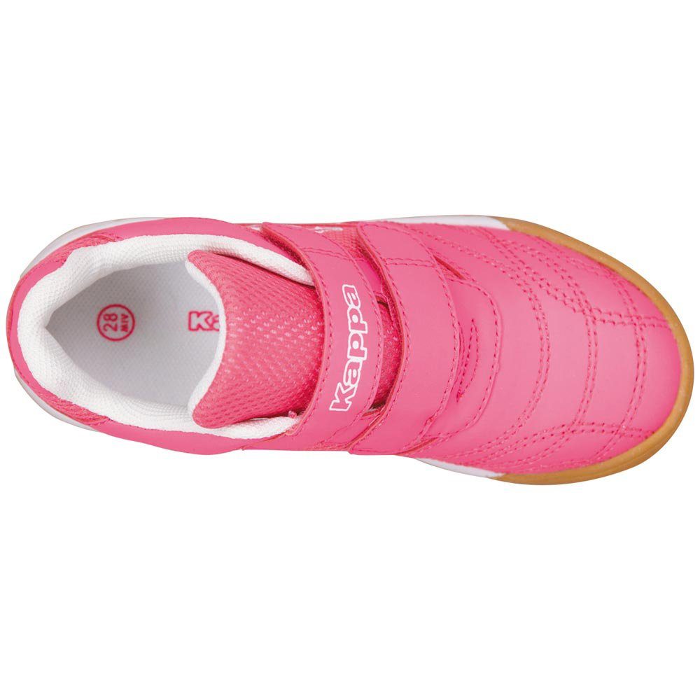 Kappa Sohle Hallenschuh mit pink-white nicht-färbender