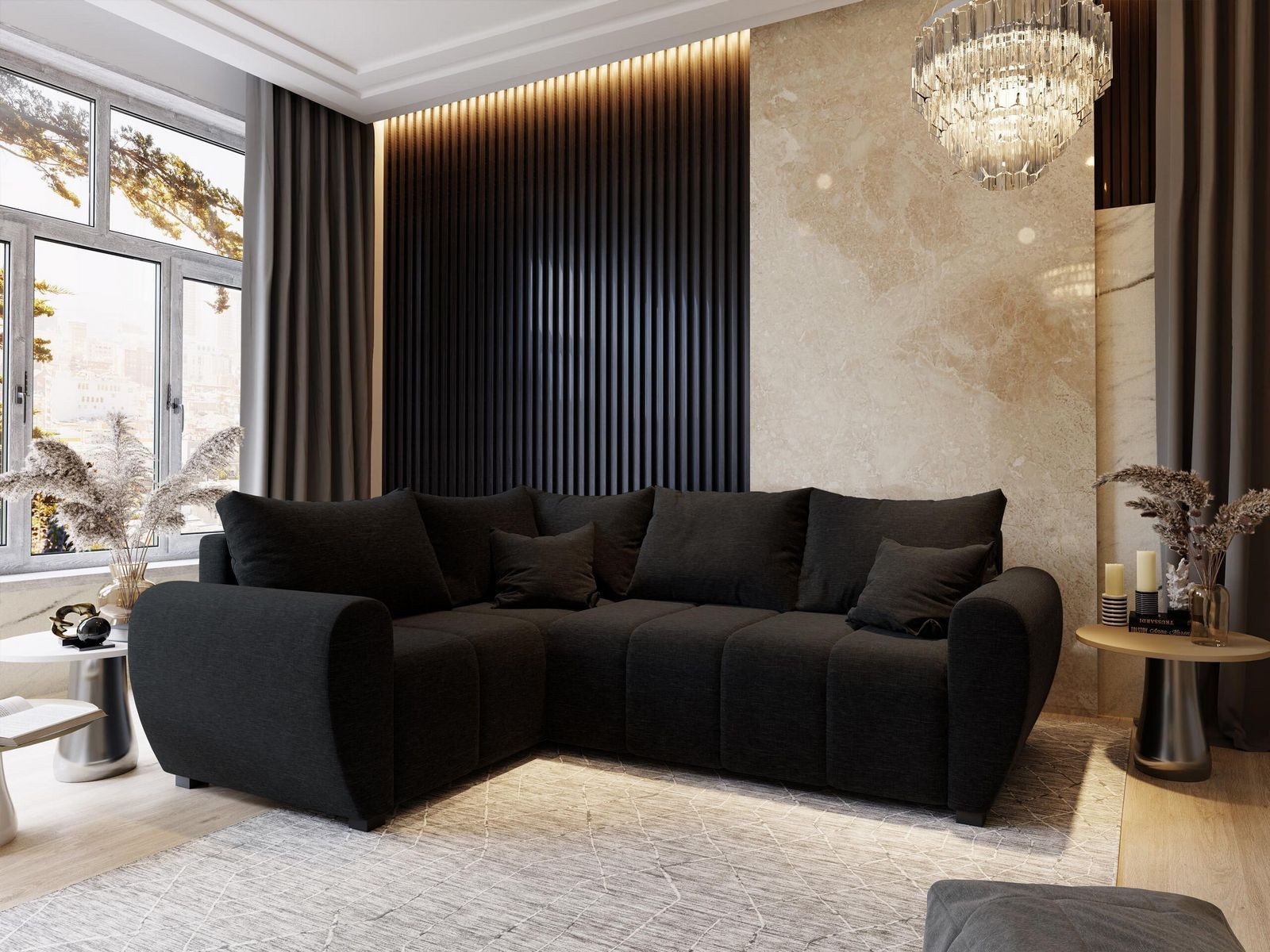 Masseno Ecksofa MADISON mit Schlaffunktion L-Form, günstig online kaufen