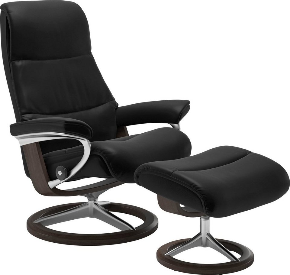 Stressless® Relaxsessel View (Set, Relaxsessel mit Hocker), mit Signature  Base, Größe L,Gestell Wenge