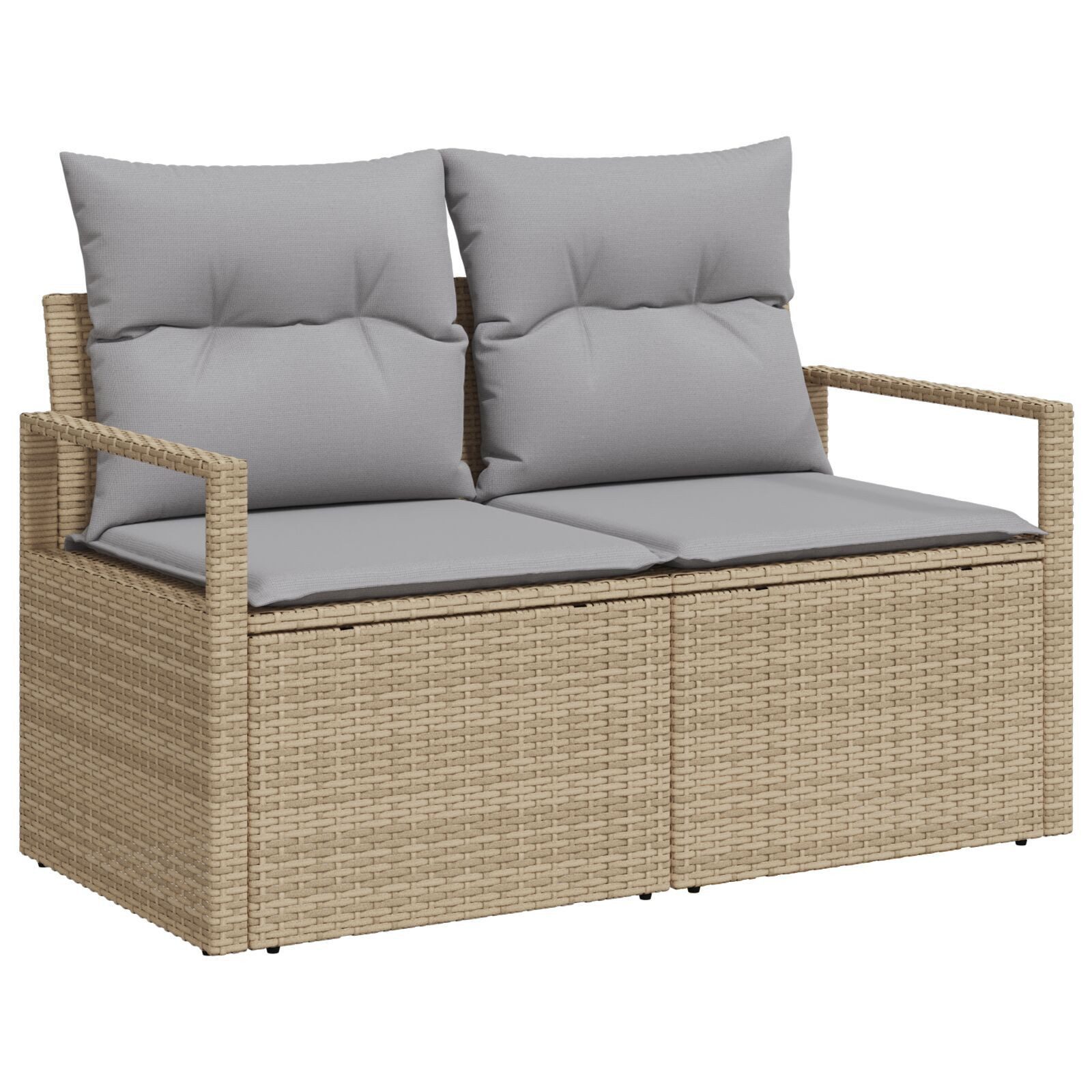 vidaXL Loungesofa Gartensofa 2-Sitzer mit Kissen günstig online kaufen