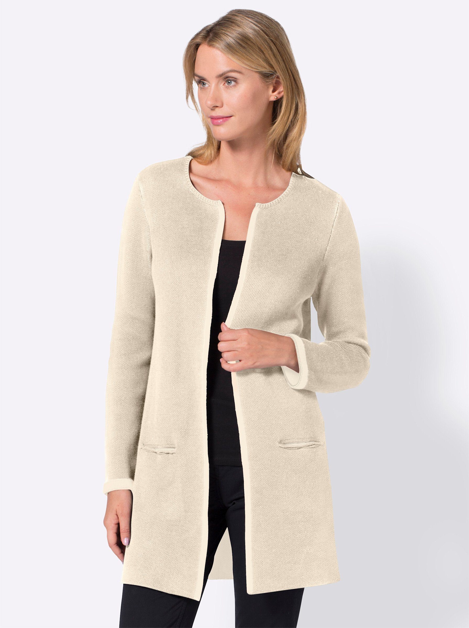 creation L Strickjacke beige-ecru