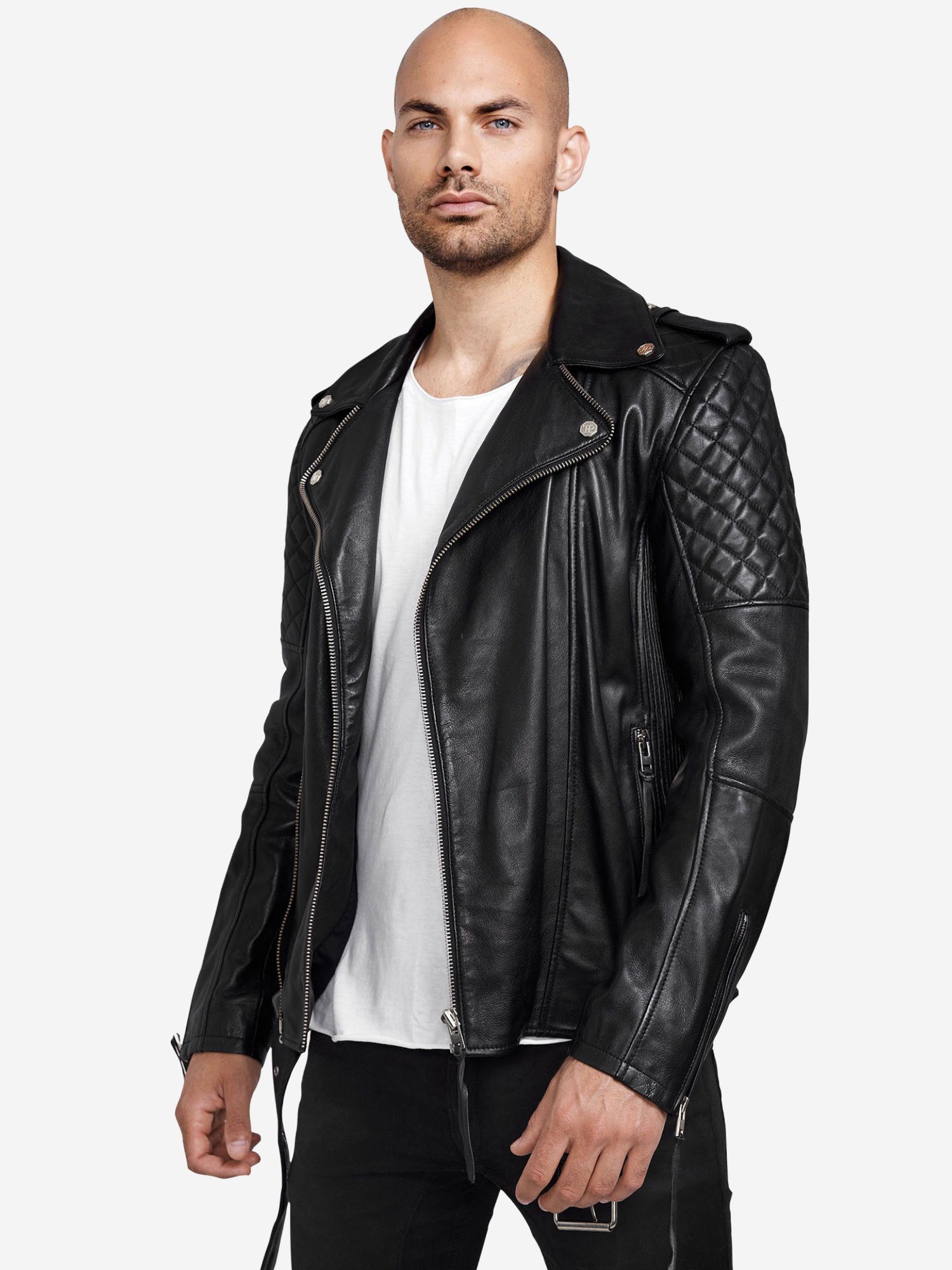 trueprodigy Lederjacke Simba Abgesteppte Details an günstig online kaufen