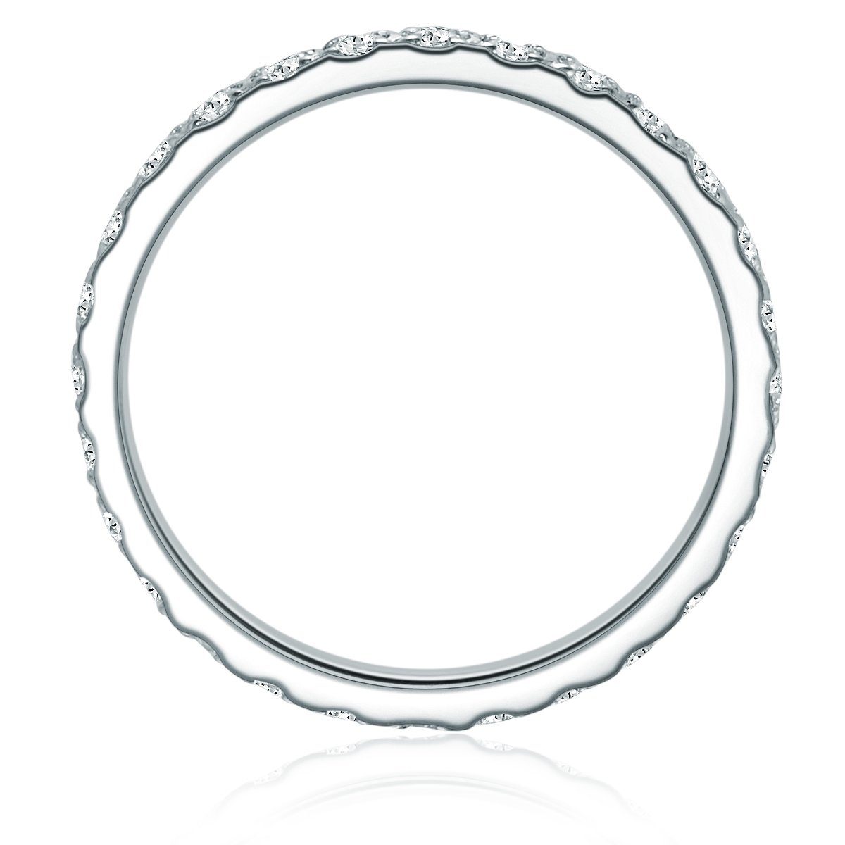 Sterling Damen-Ring Fingerring Zirkonia Silber, Trilani aus 925 mit
