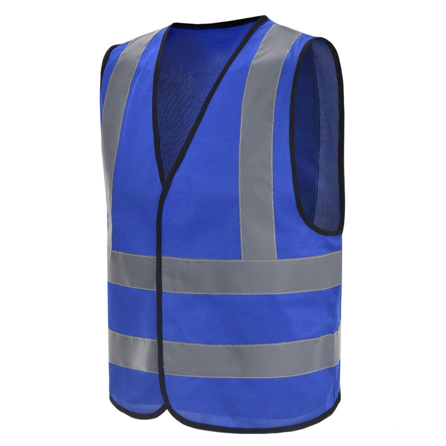 LuxusKollektion Warnweste Warnweste Reflektierend Blau 6XL-8XL