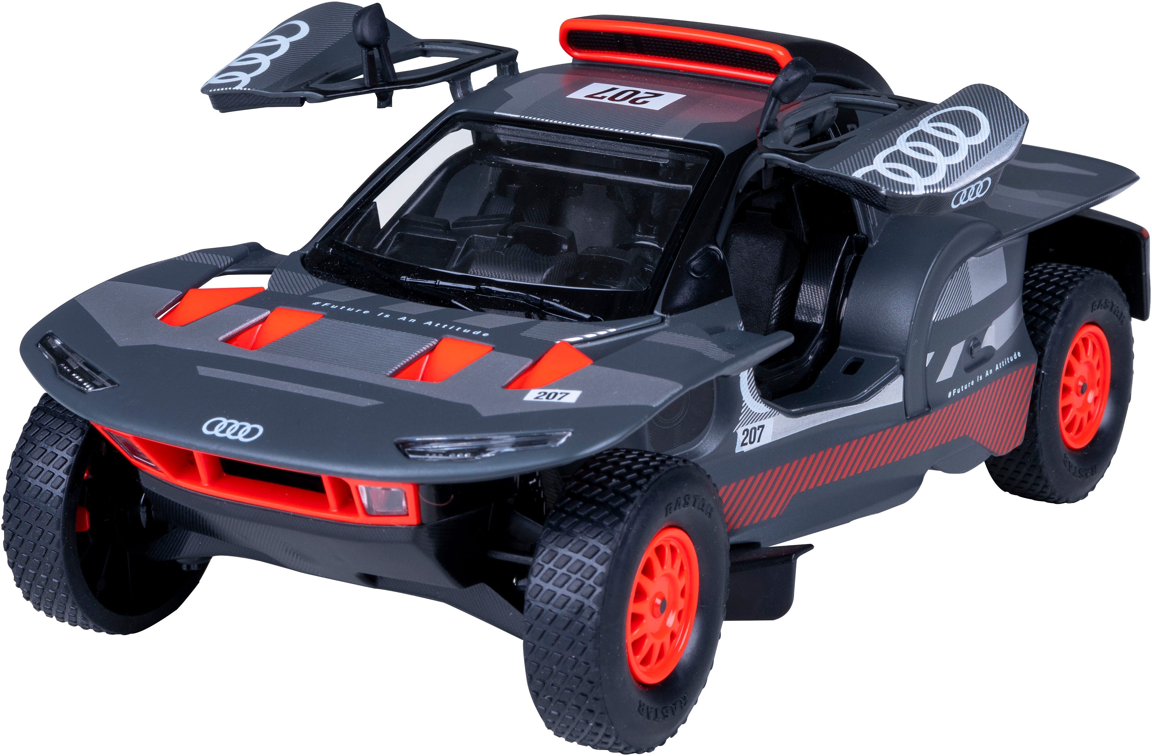 Jamara Spielzeug-Auto AUDI RS Q e-tron Diecast 1:24 grau Tür manuell