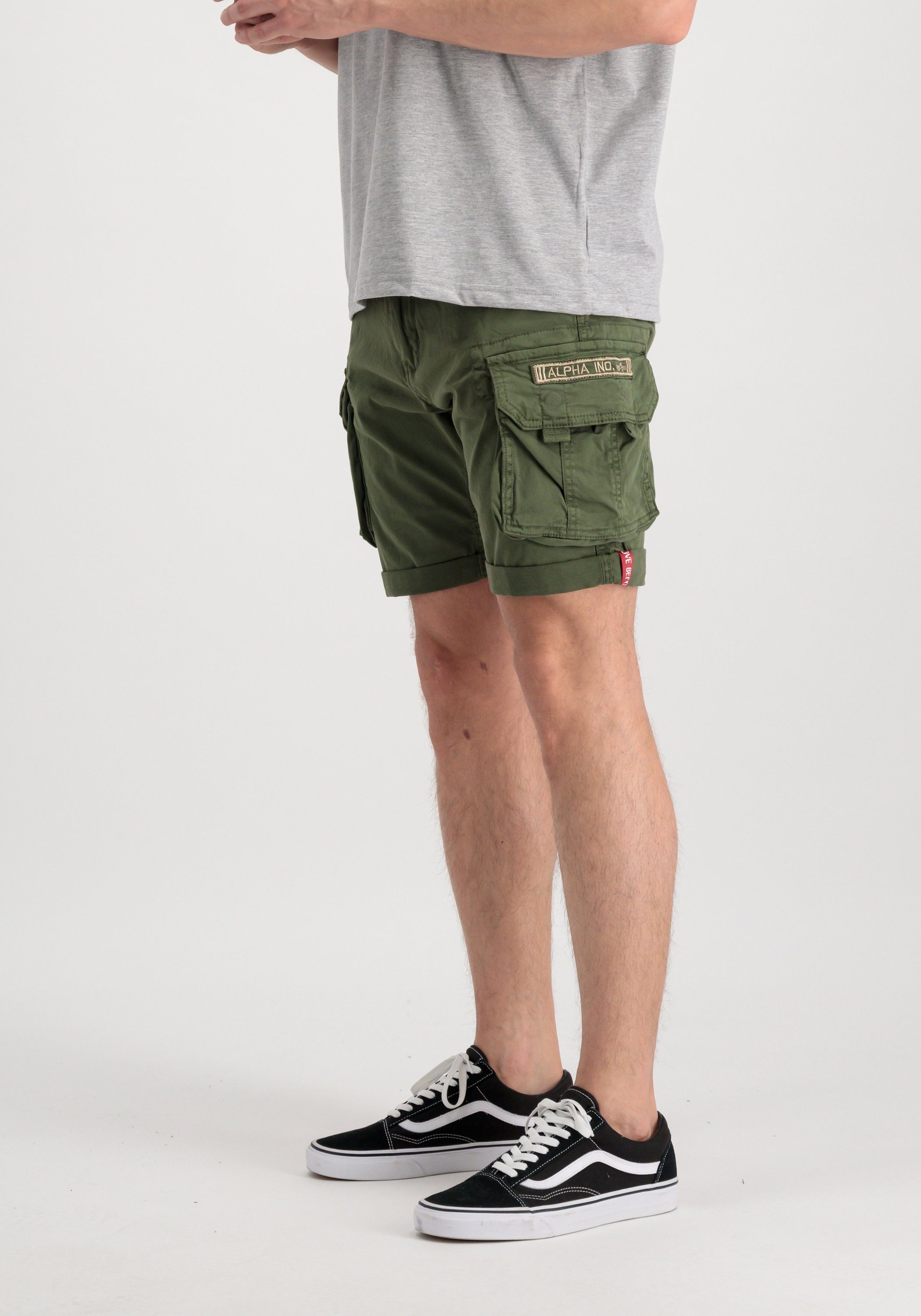 Shorts Short Men dark - Alpha Crew Shorts olive Industries Industries Alpha