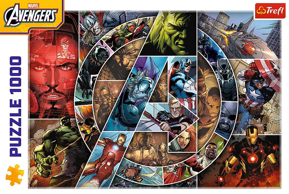 Trefl GmbH Puzzle Marvel Avengers, Die Charaktere, Puzzleteile