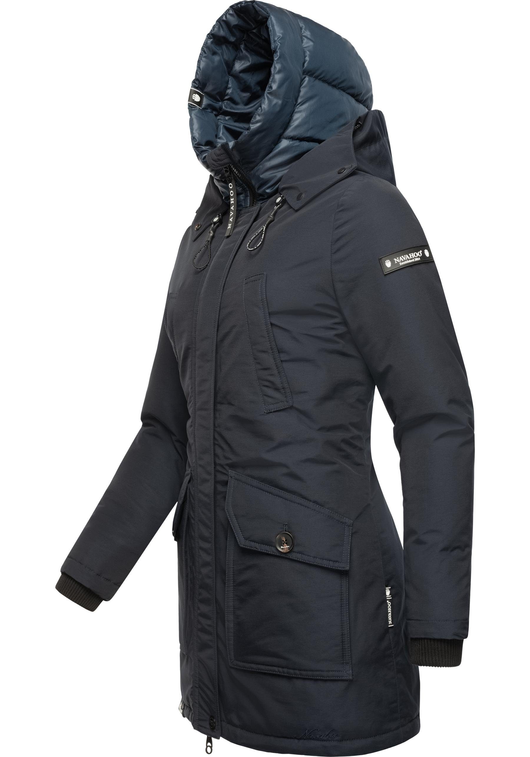 Navahoo Winterjacke Blizzardstorm Warm gefütterter Wintermantel mit Kapuze – Bild 5 von 5