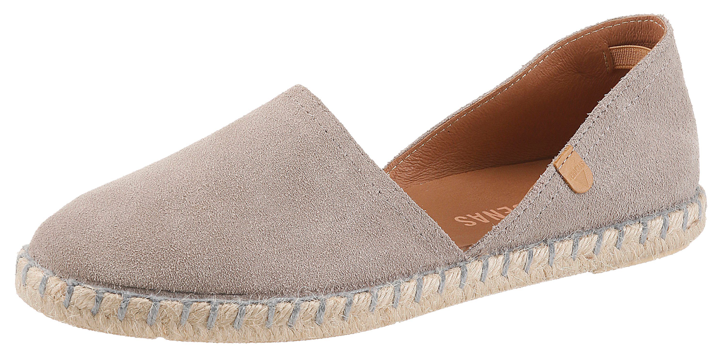 VERBENAS Espadrille Strandschuh, Sommerschuh, Loafer aus Veloursleder