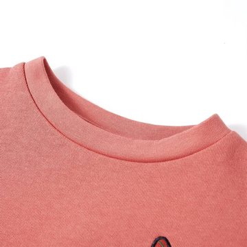 vidaXL Sweatshirt Kinder-Sweatshirt mit Farbblock Rosa 128