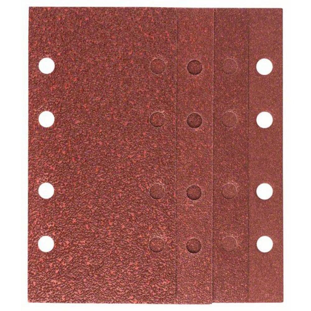BOSCH Schleifpapier Schleifblatt-Set für Schwingschleifer, 25-teilig, 8 Löcher 2607019495, mit Klett, gelocht