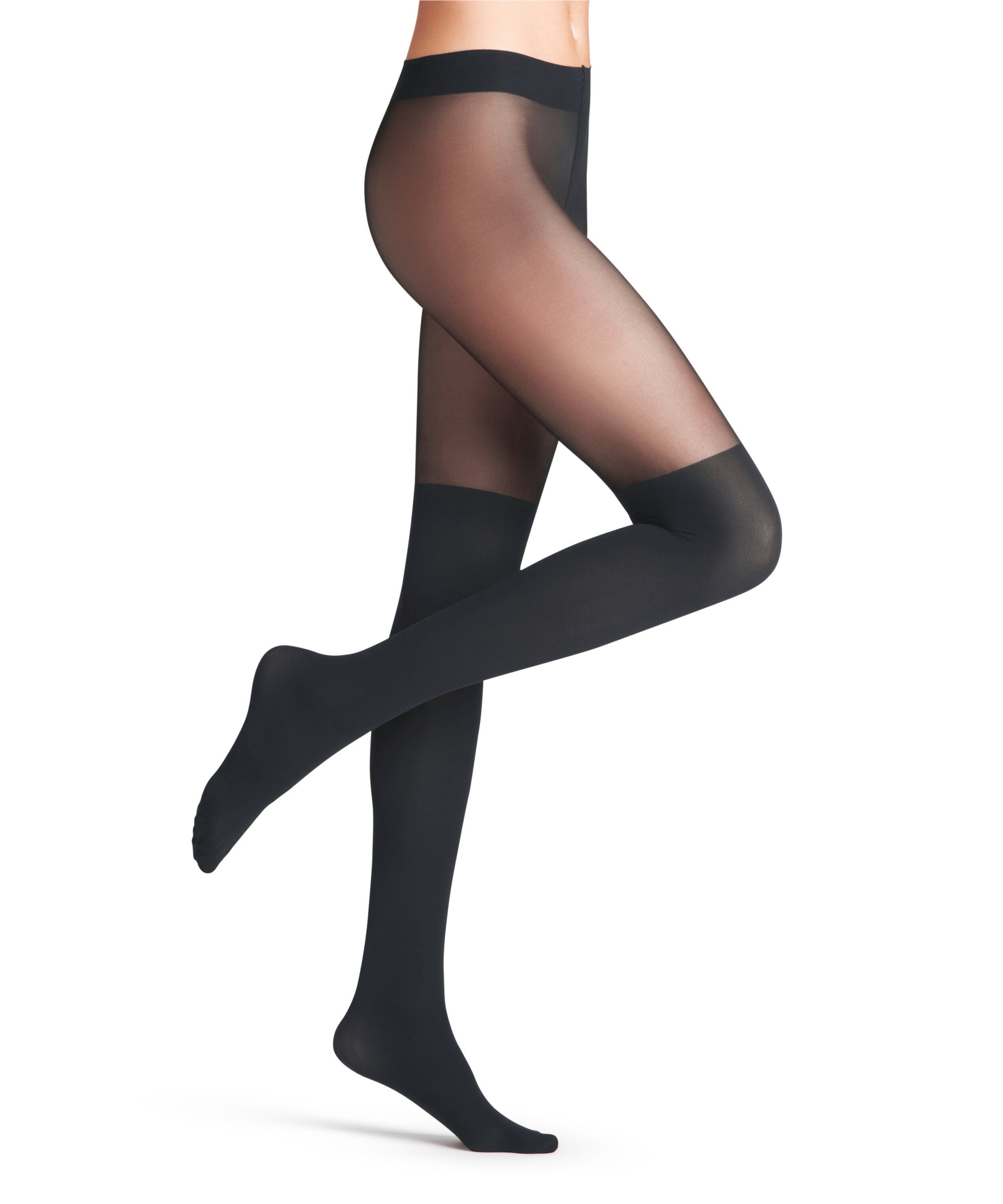 FALKE Feinstrumpfhose Overknee Strumpfhose 25 DEN (1 St) mit integriertem Plüsch-Overkneestrumpf