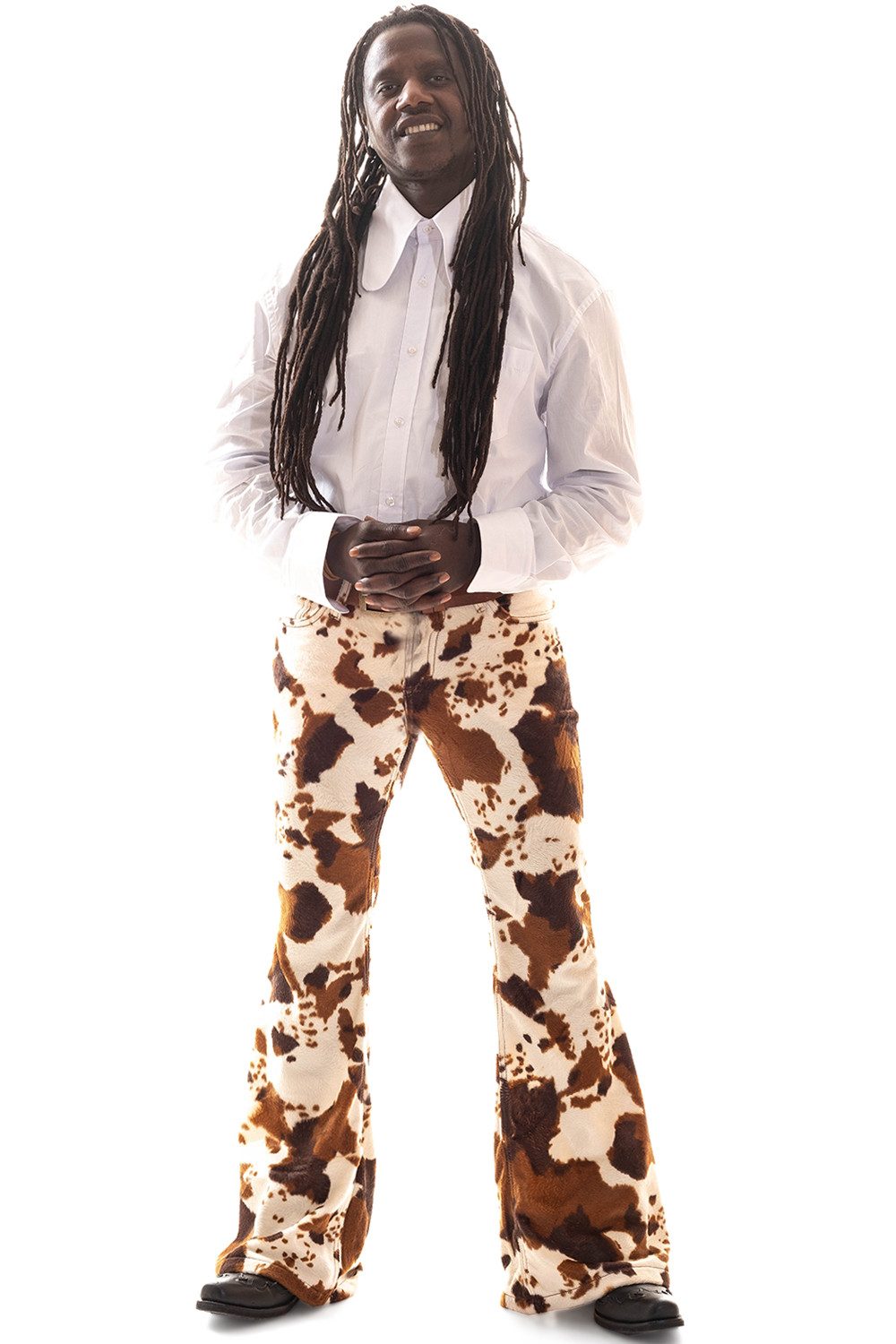 Comycom Schlaghose Herren mit Kuhfell-Muster günstig online kaufen