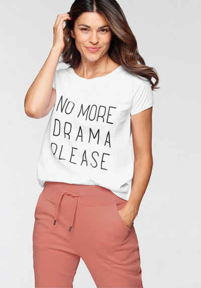 DSCVR Print-Shirt »No More Drama« Mit coolem Statement-Print
