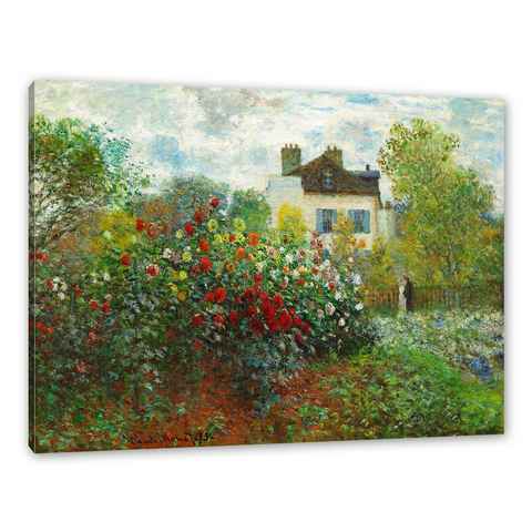 Pixxprint Leinwandbild Claude Monet - Des Künstlers Garten in ArgenteuilEi, Claude Monet - Des Künstlers Garten in ArgenteuilEi (1 St), Leinwandbild fertig bespannt, inkl. Zackenaufhänger