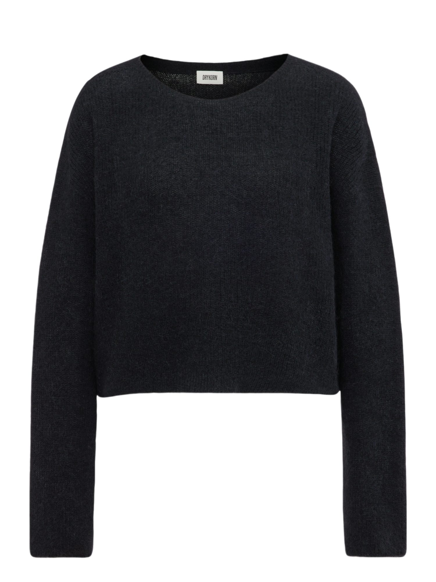Drykorn Strickpullover Casual,Alpaka,Unifarben,Rundhals,Lang,Oversized