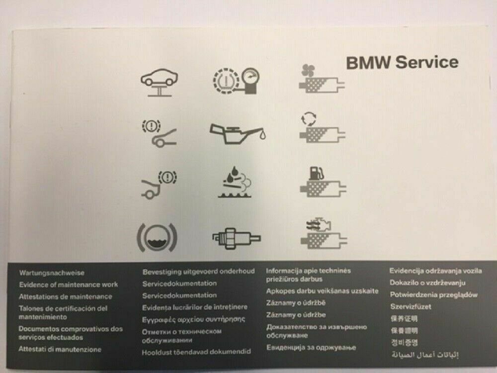 BMW Notizheft BMW Serviceheft BMW Modelle Service Heft in 27 Sprachen 01492602175 | Notizbücher