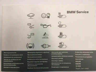 BMW Notizheft BMW Serviceheft BMW Modelle Service Heft in 27 Sprachen 01492602175