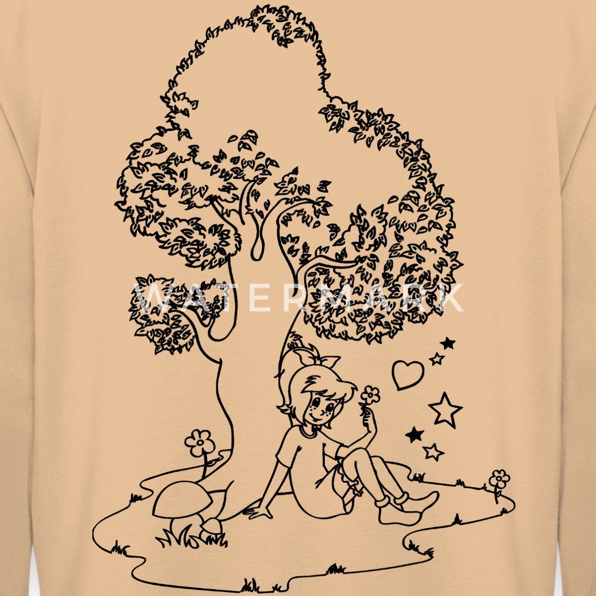 Spreadshirt Hoodie Bibi Blocksberg Mit Bibi Und Großem Baum Unisex Hoodie (1-tlg)