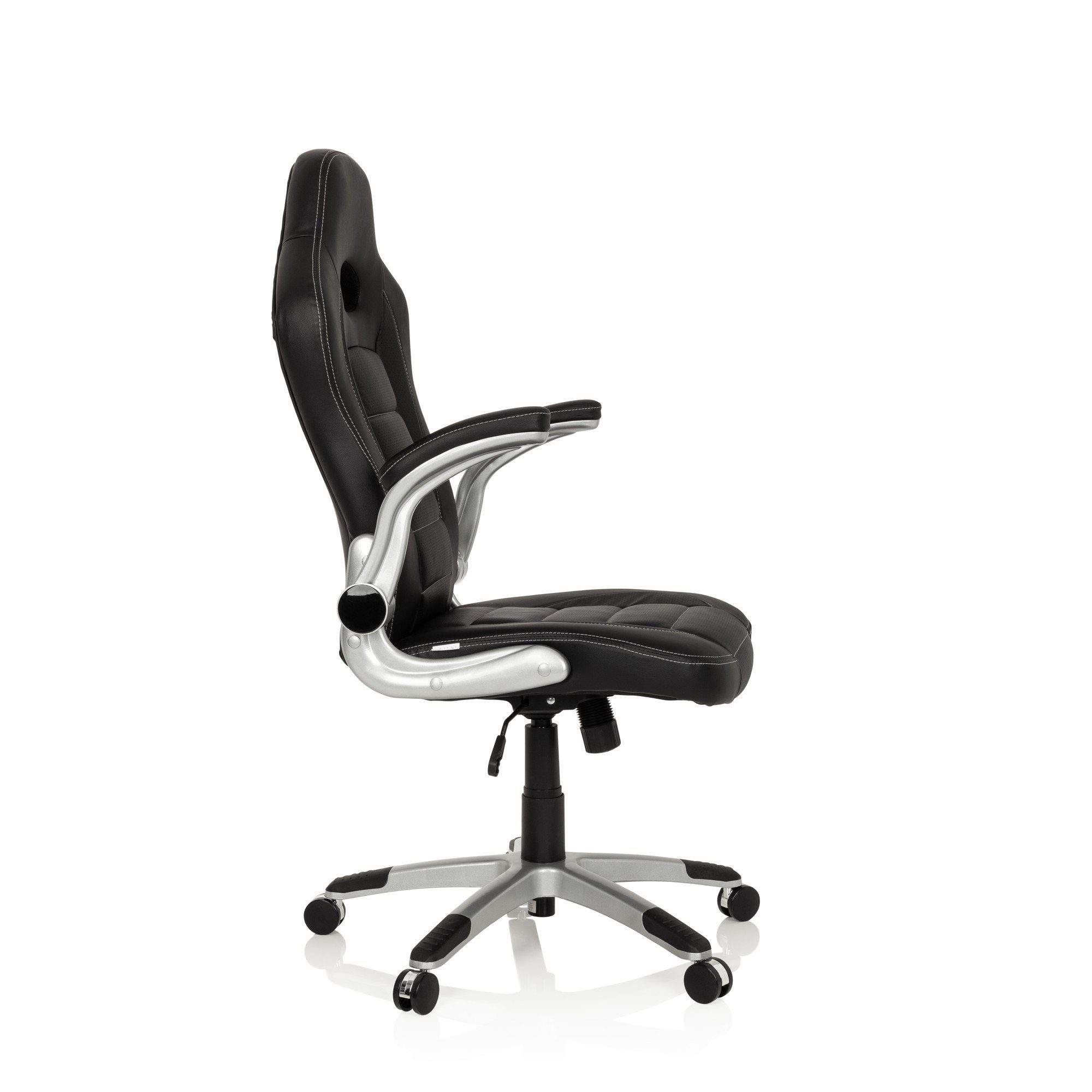 GAME Drehstuhl Kunstleder, ergonomisch Schwarz hjh OFFICE Gamingstuhl SPORT