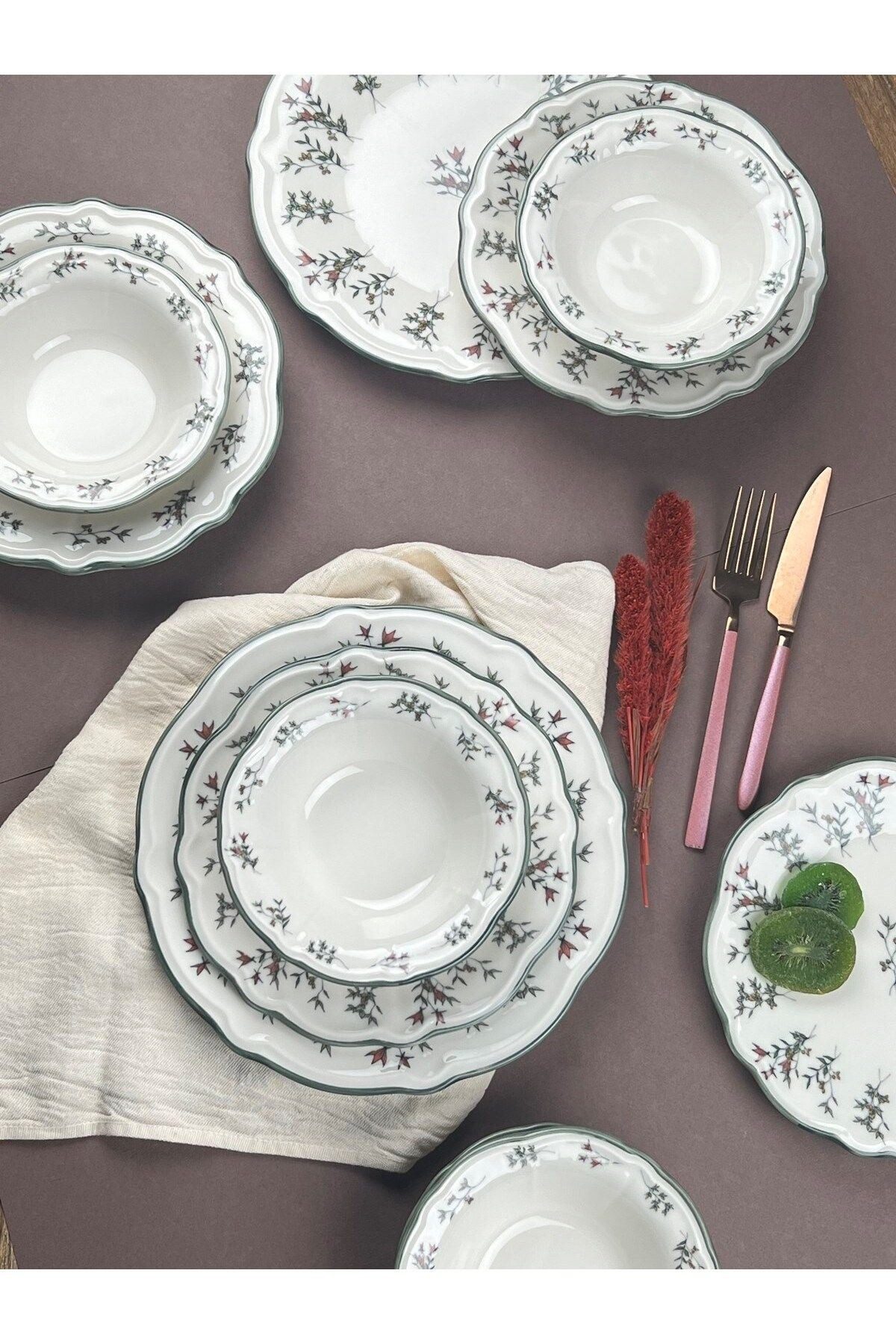 Hermia Concept Geschirr-Set Terra (24-tlg), 6 Personen, Porzellan, 24-teiliges Set