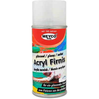 MEYCO Hobby Lack Acryl Firnis, 150ml, für Acryl-Farben glänzend