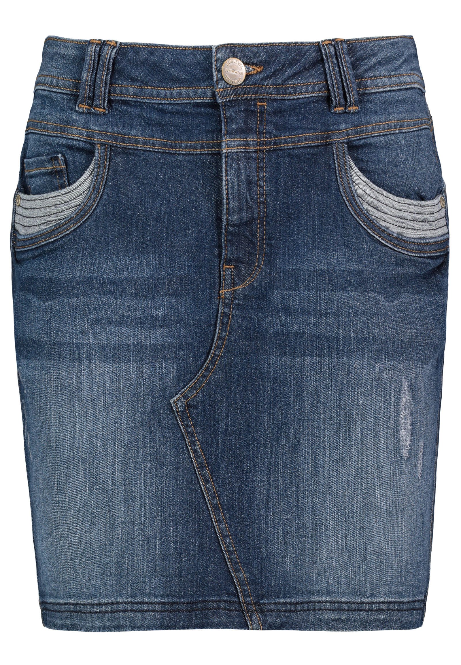 SUBLEVEL Jeansrock Damen Maxi Midi Mini günstig online kaufen