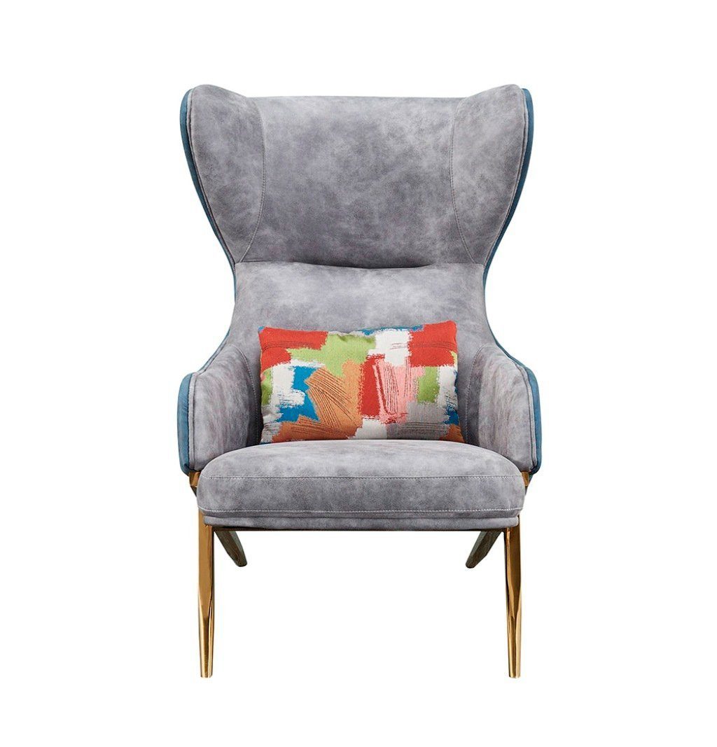 JVmoebel Sessel Beige Relaxsessel aus Leder mit Lounge-Design, Made in Europa