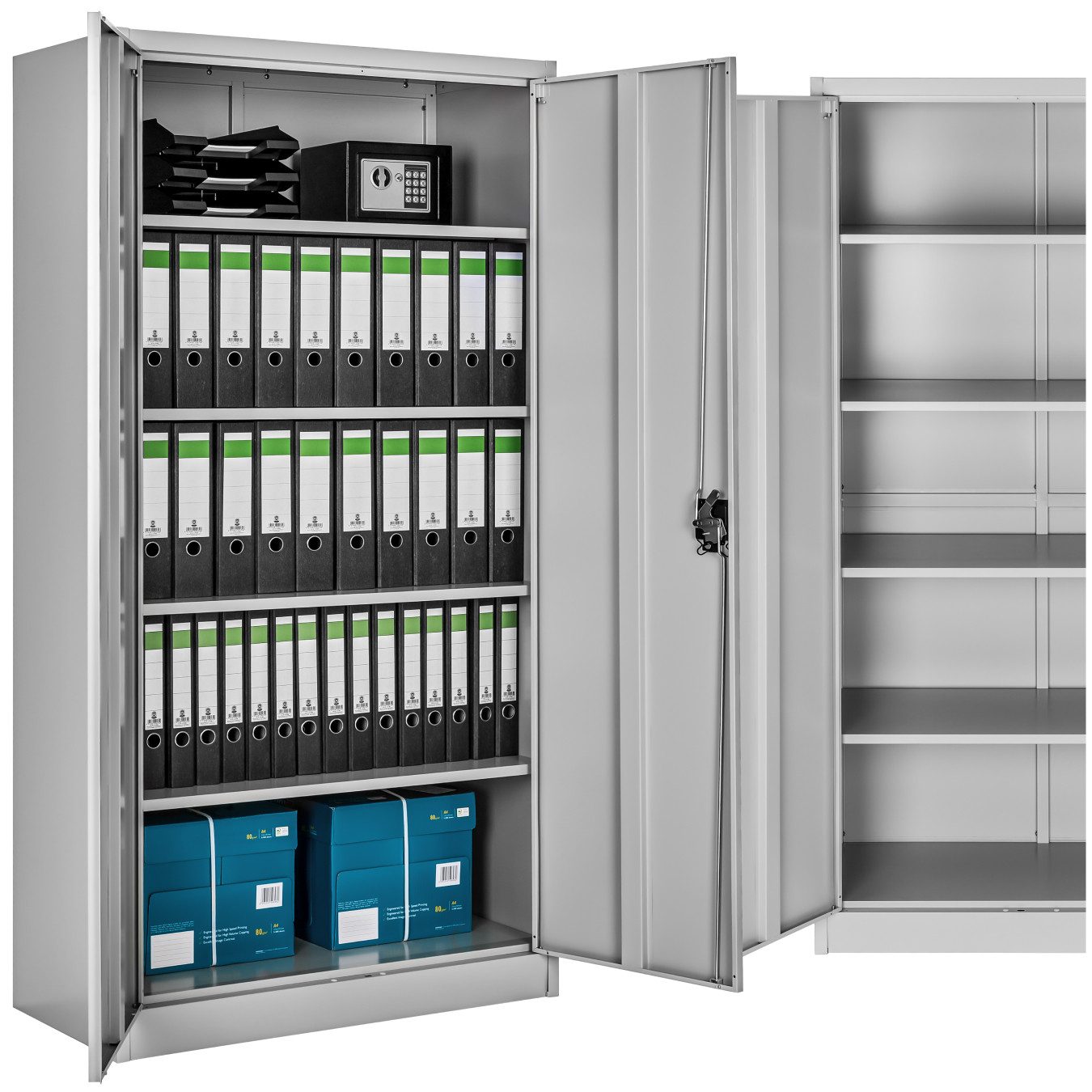tectake Aktenschrank Büroschrank mit 5 Böden günstig online kaufen