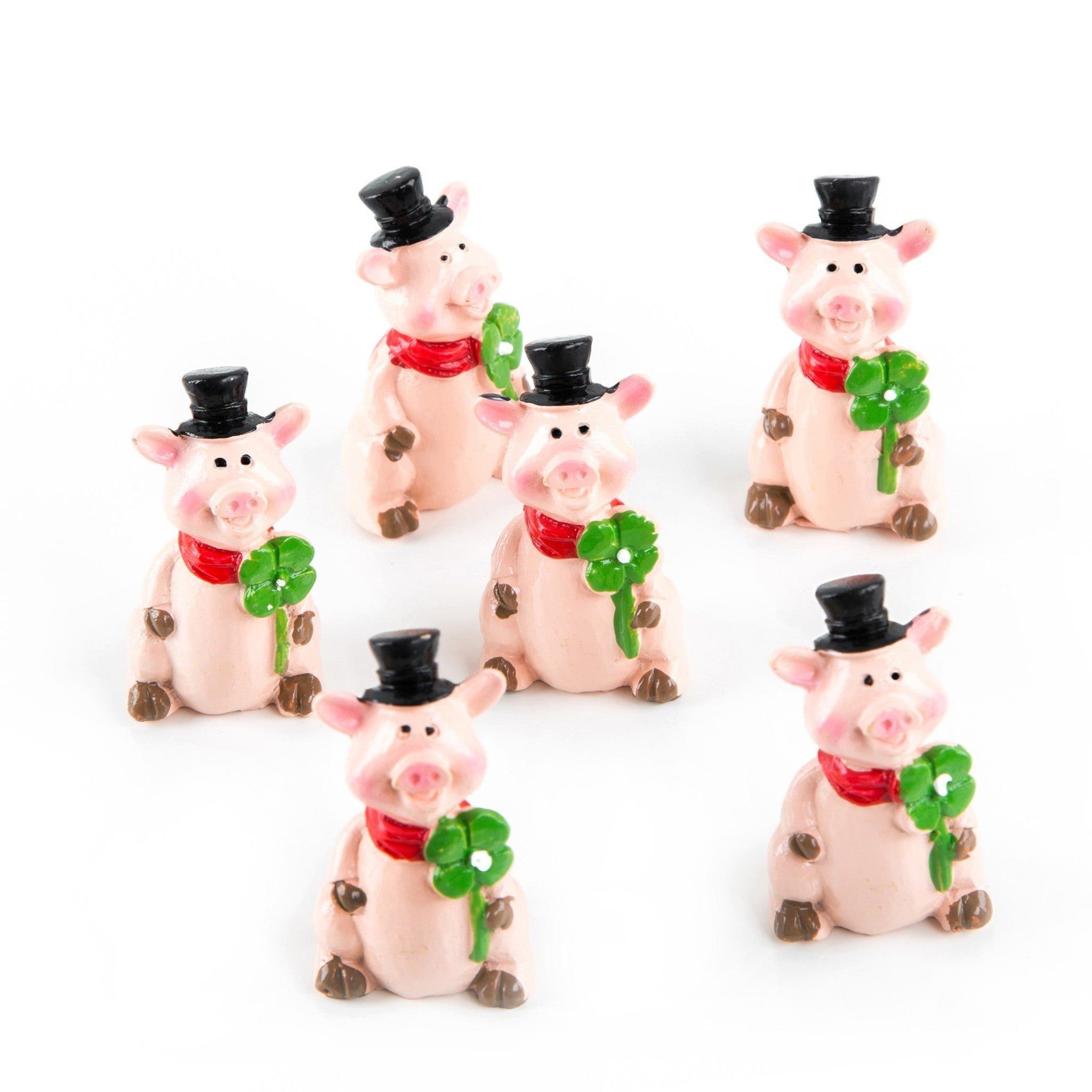 Logbuch-Verlag Dekofigur 6 Glücksschweinchen Glücksbringer 2025 4,5 cm günstig online kaufen