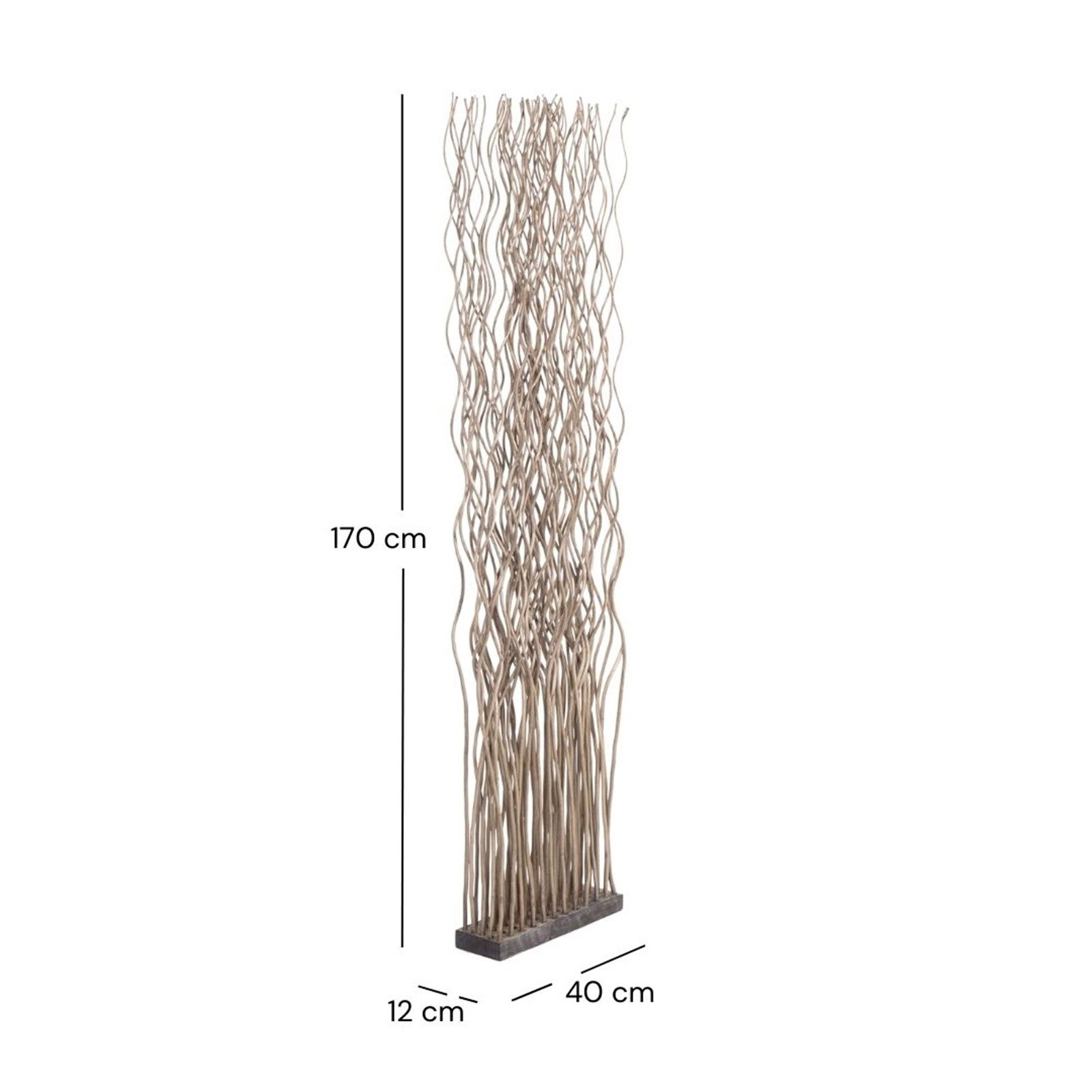 DESIGN DELIGHTS Paravent RAUMTEILER "WAVE", Weidenholz, günstig online kaufen