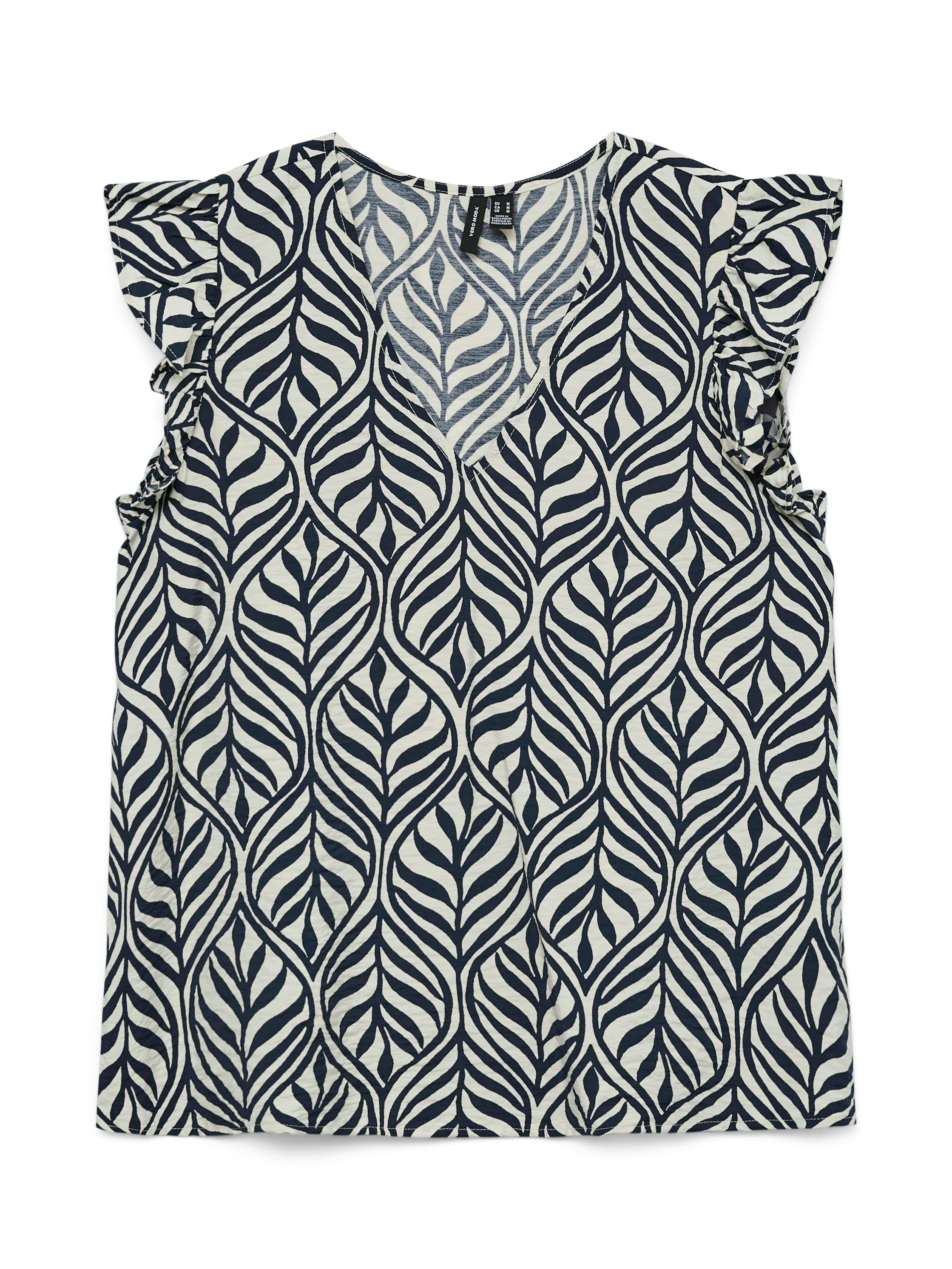 Vero Moda Blusentop VMJOSIE SL V-NECK TOP WVN GA Viskosemischung, regular fit