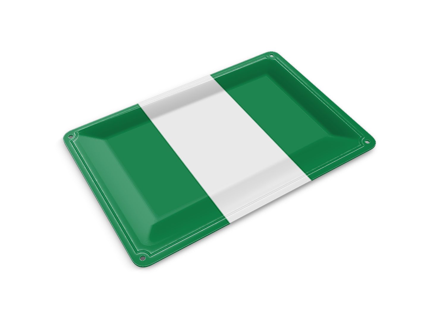 Femer GmbH Postkarte Flagge Nigerias 14x10 cm Flag of Nigeria, unfrankiert
