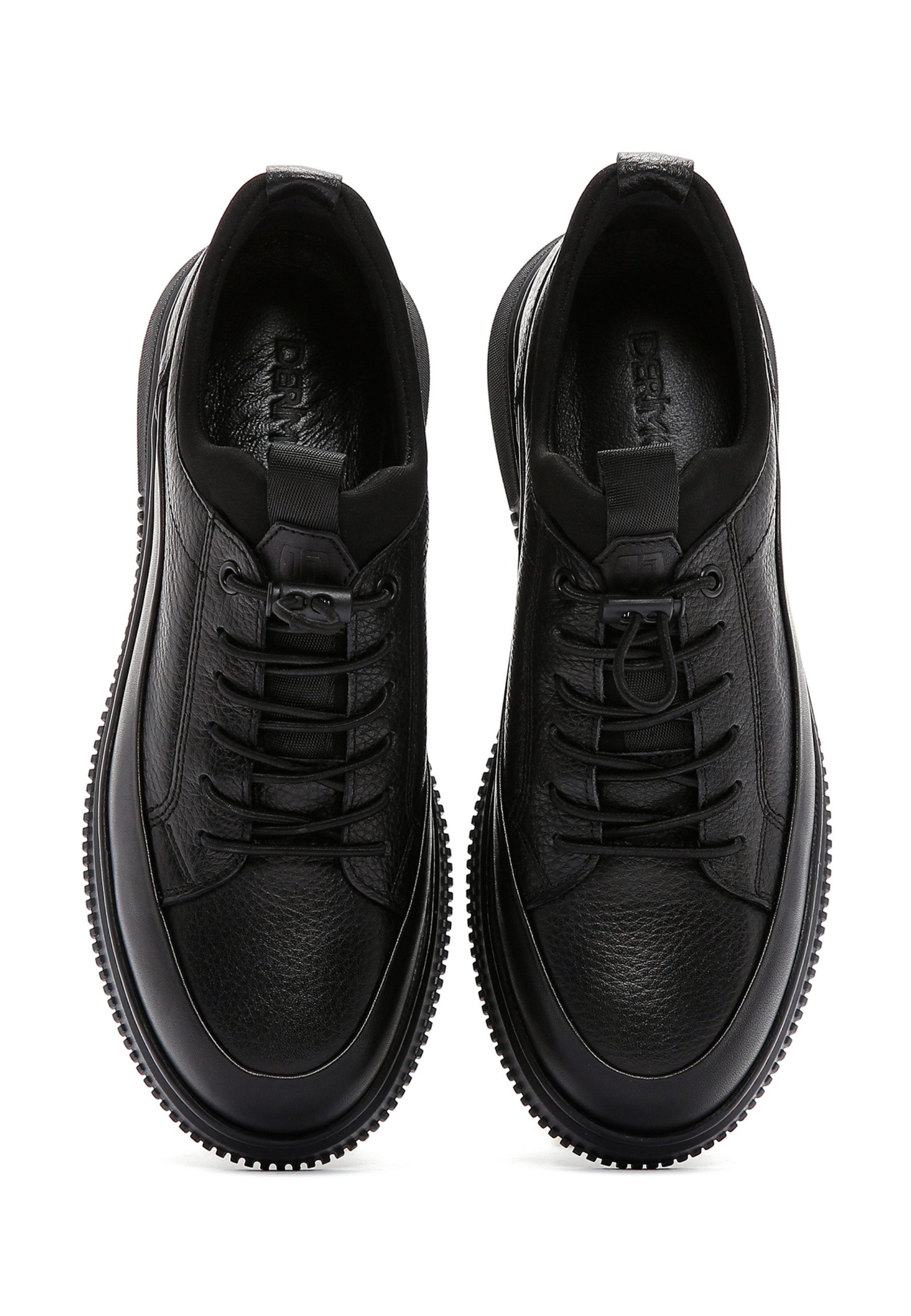 Derimod Sneaker aus Leder Sneaker Schnürsenkel, Lederfutter, Gummisohle