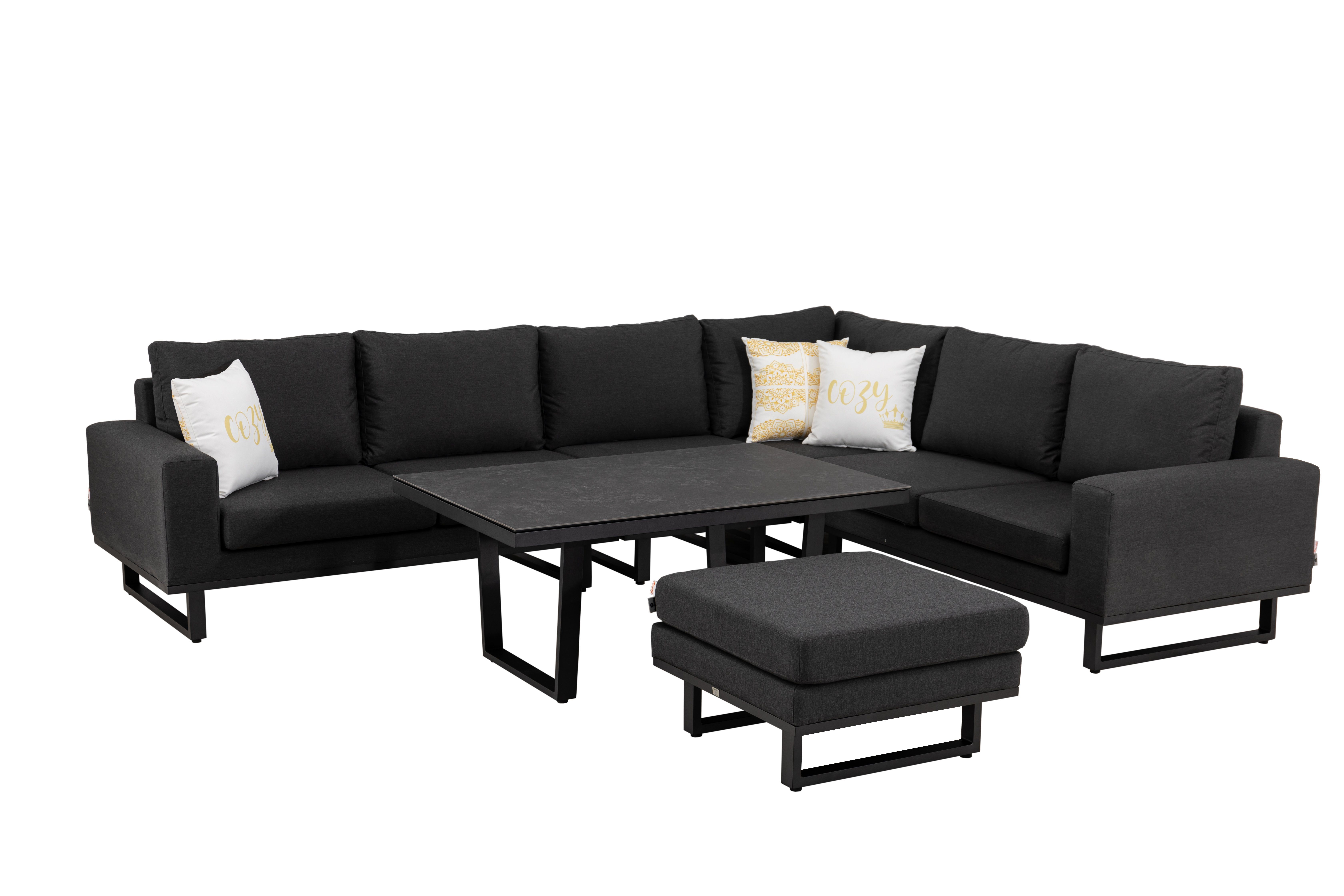 MANDALIKA Garden GartenloungeSet XXL Ecklounge Set Heritage Sunbrella®