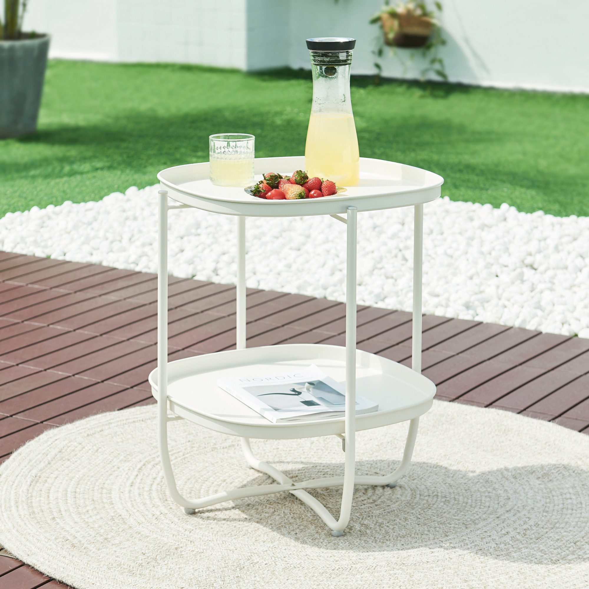 en.casa Tabletttisch, »Sandefjord« quadratisch 57.5 x günstig online kaufen