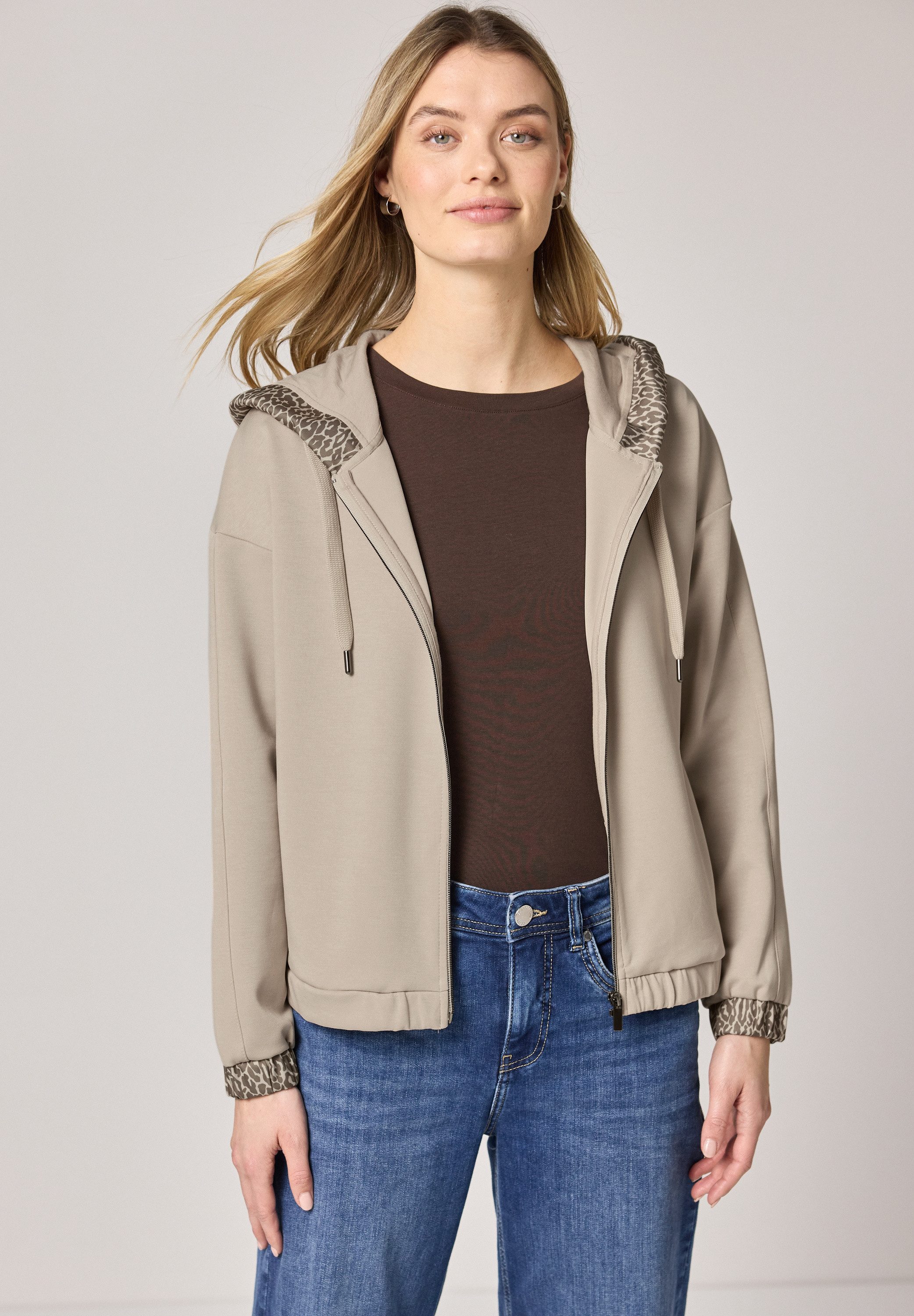 STREET ONE Cardigan im Hoodie-Style