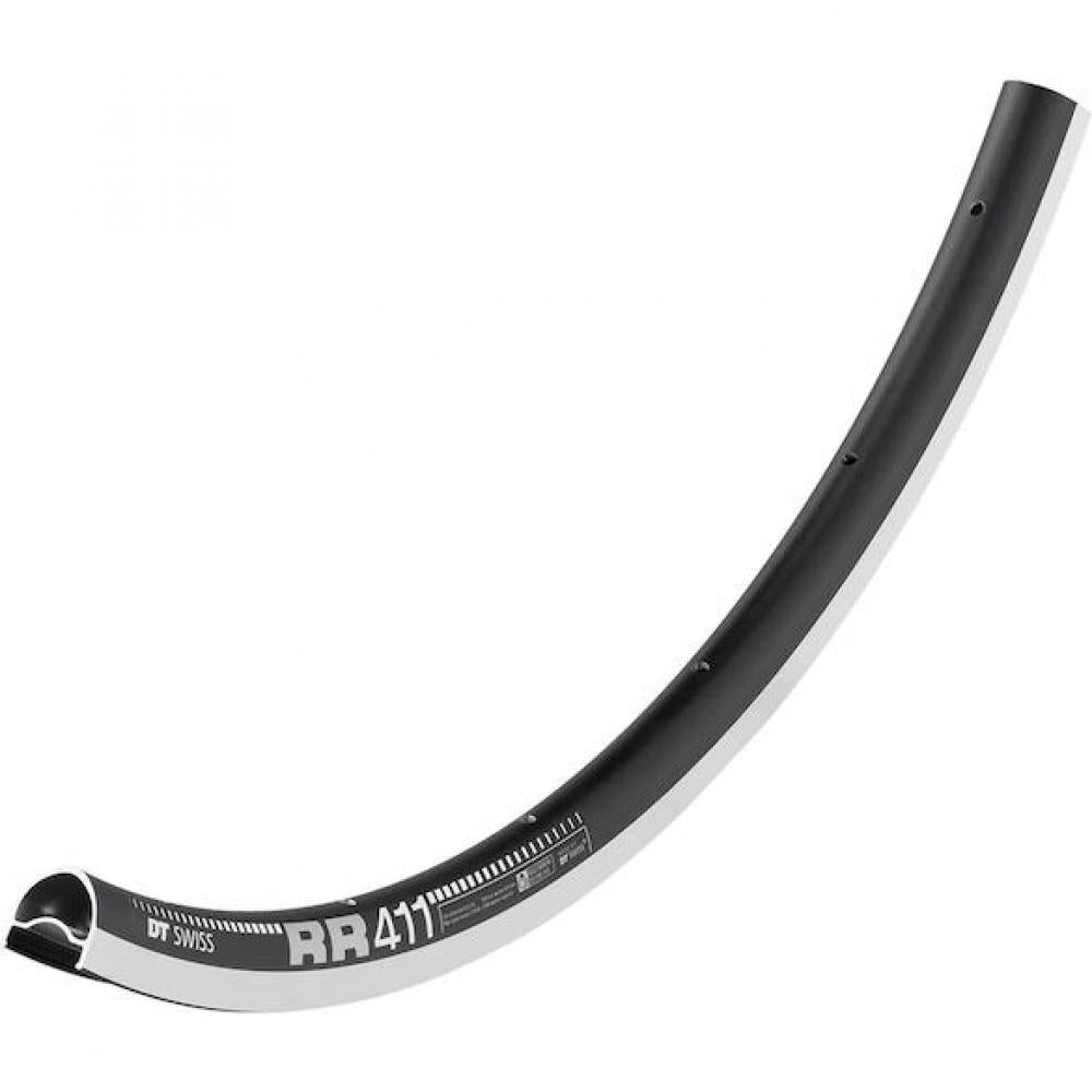 Laufrad DT Swiss Felge RR 411 28"/700C 28 Loch Schwarz - leichte Hochleistungs