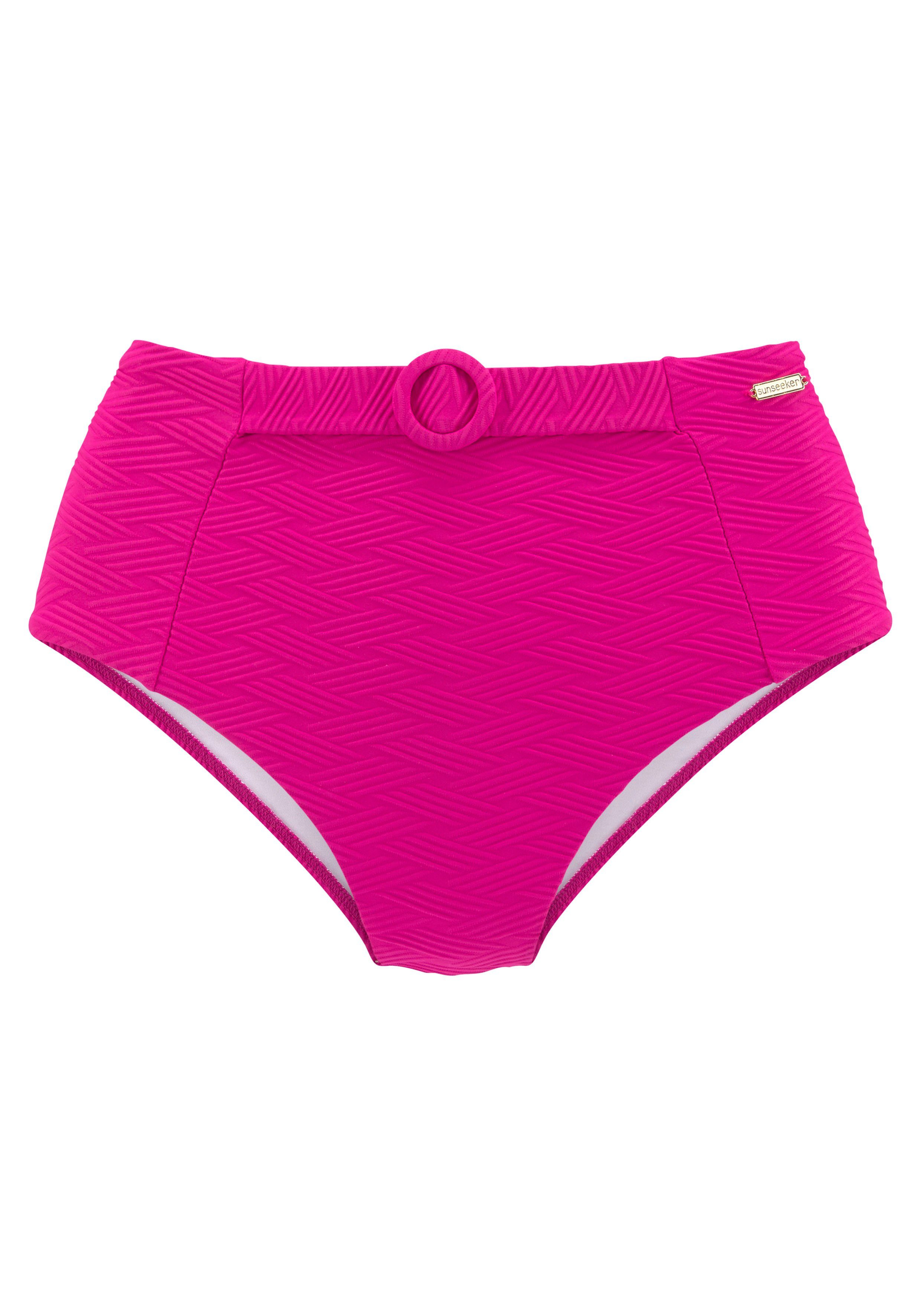 Sunseeker Highwaist-Bikini-Hose Loretta mit Ziergürtel günstig online kaufen
