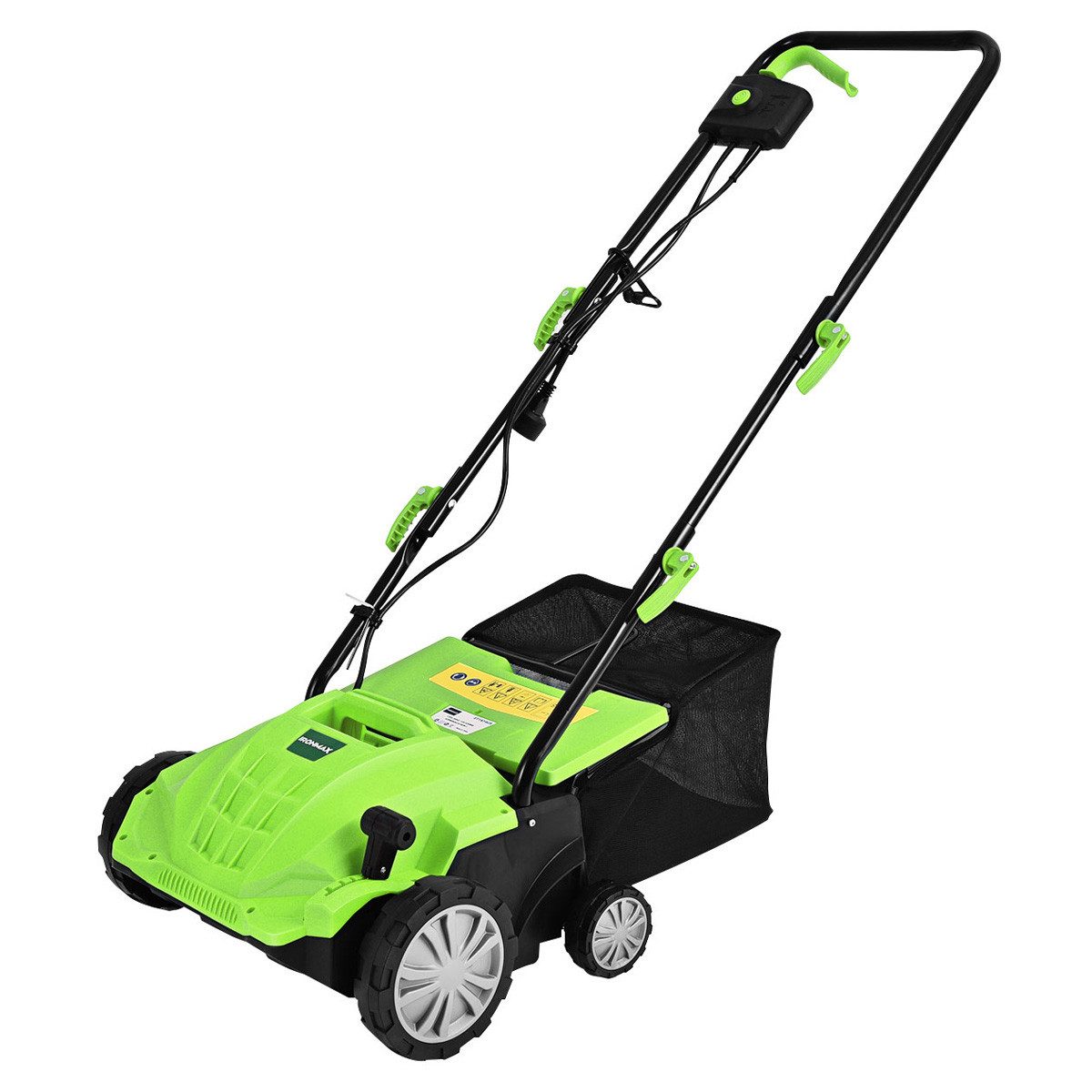COSTWAY Elektro-Vertikutierer / Lüfter, 32,00 cm Arbeitsbreite, 3 Stufen, 30L