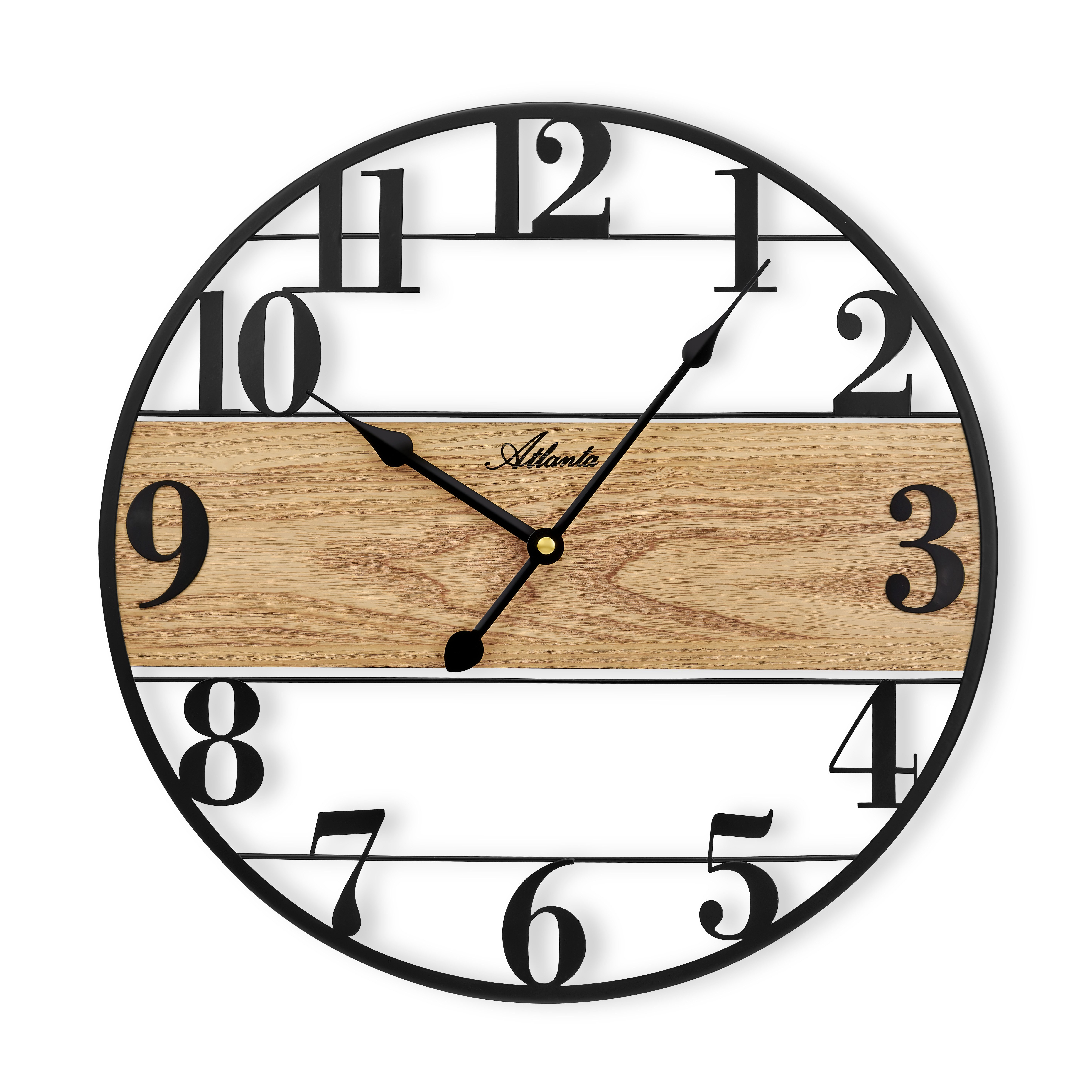 Atlanta Wanduhr (Wohnzimmer, Esszimmer, Küche, Arbeitszimmer, Flur, Büro, Gästezimmer)