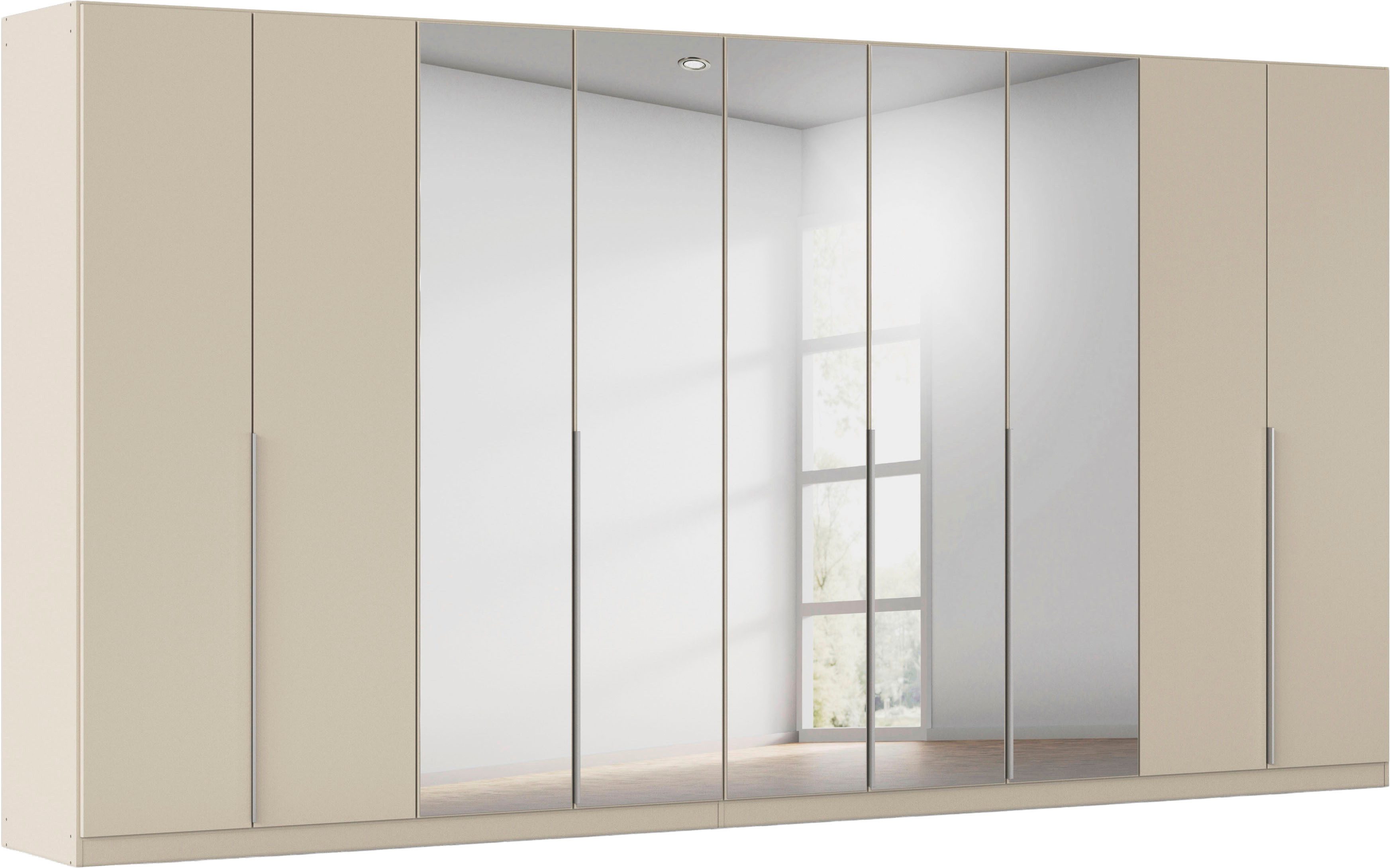 OTTO home Drehtürenschrank Kleiderschrank Schrank Garderobe AGORDO mit Dekor- oder Hochglanzfront (in zwei Griff-Farben, Breiten 91-405 cm) durchdachte Innenausstattung, in 8 Breiten und 2 Höhen MADE IN GERMANY