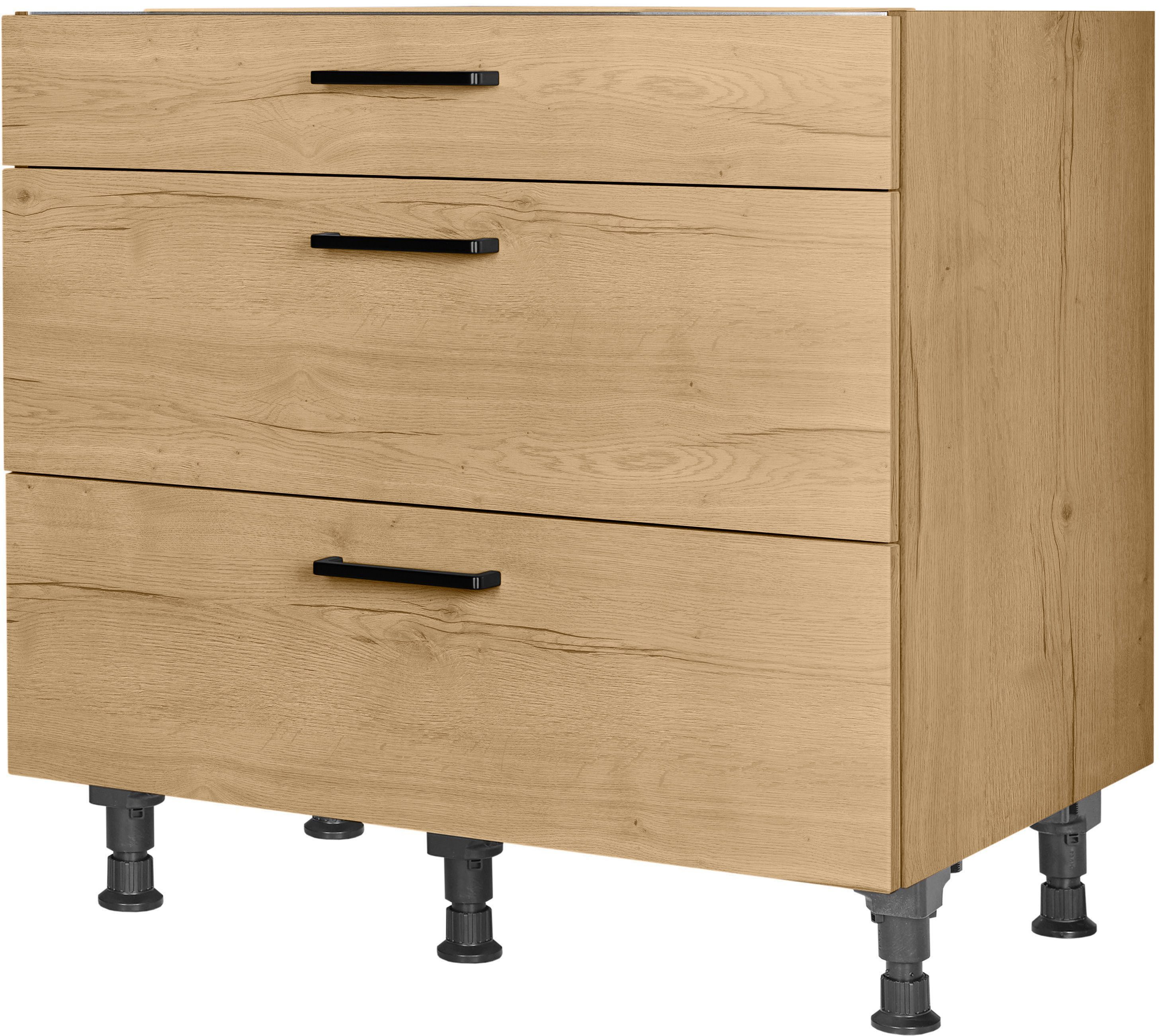 nobilia Unterschrank ""Structura", Ausrichtung wählbar, vormont., in den Br günstig online kaufen