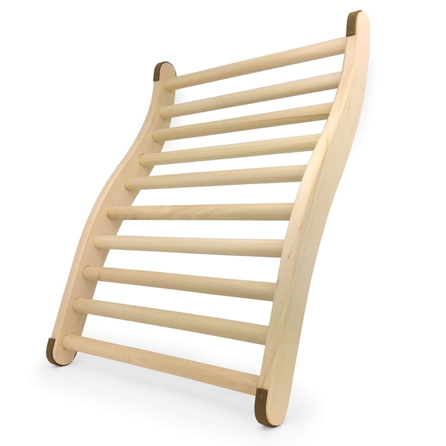 Gravidus Sauna-Rückenlehne Rückenlehne ergonomische S-Form Sauna Saunazubehör Holz