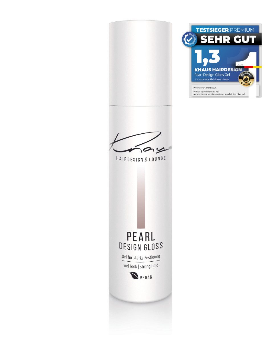Knaus Hairdesign Haargel 2-Phasen PEARL GLOSS Modellier-Gel Glanzeffekt ohne verklebung, ohne verklebung