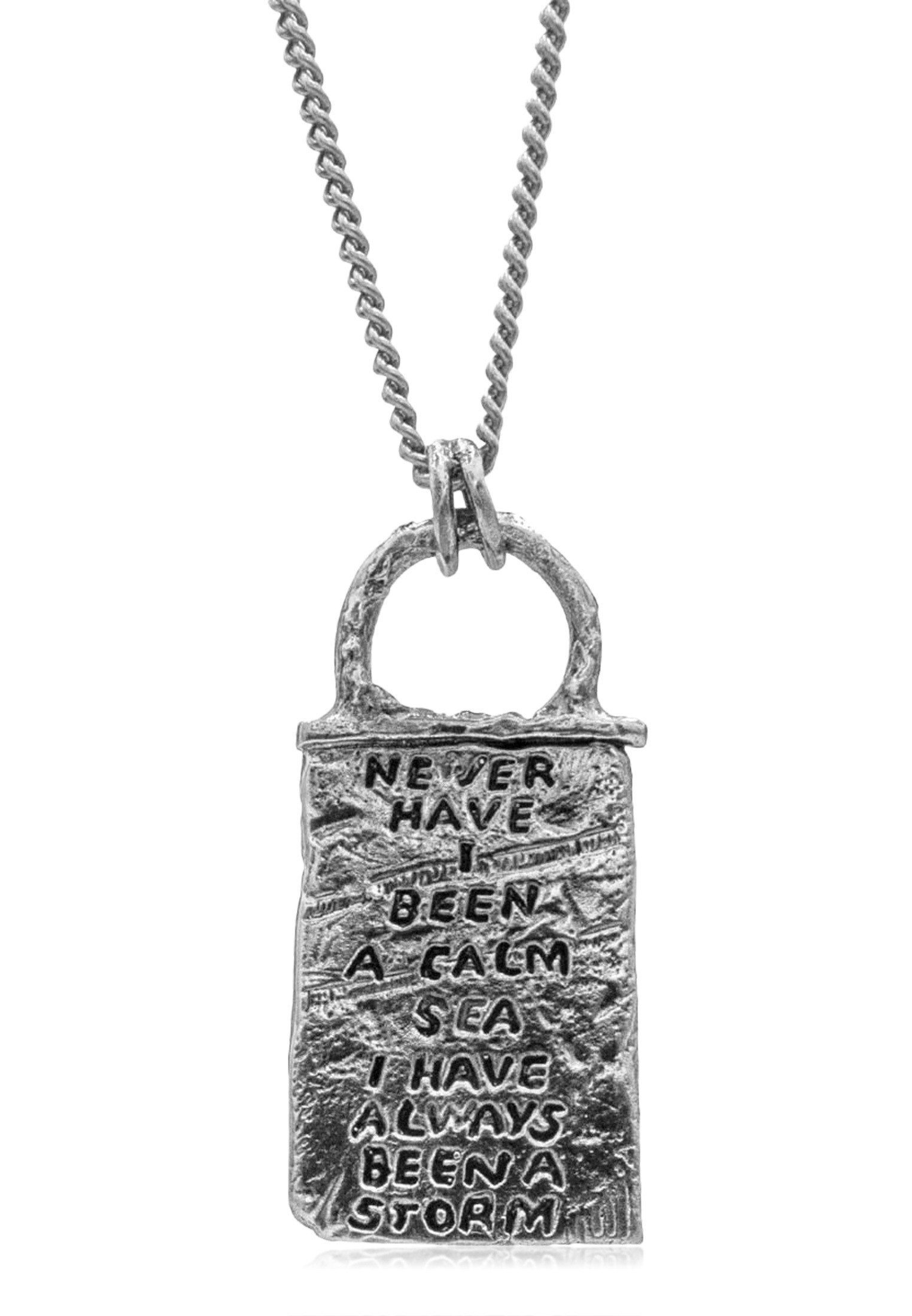 HAZE & GLORY Kette mit Anhänger Vintage Anhänger - Storm 925 Silber