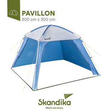Skandika Pavillon Vorzelt für Camping oder Garten, Camping Wohnzelt mit integrierten Seitenwänden, 3 x 3 m