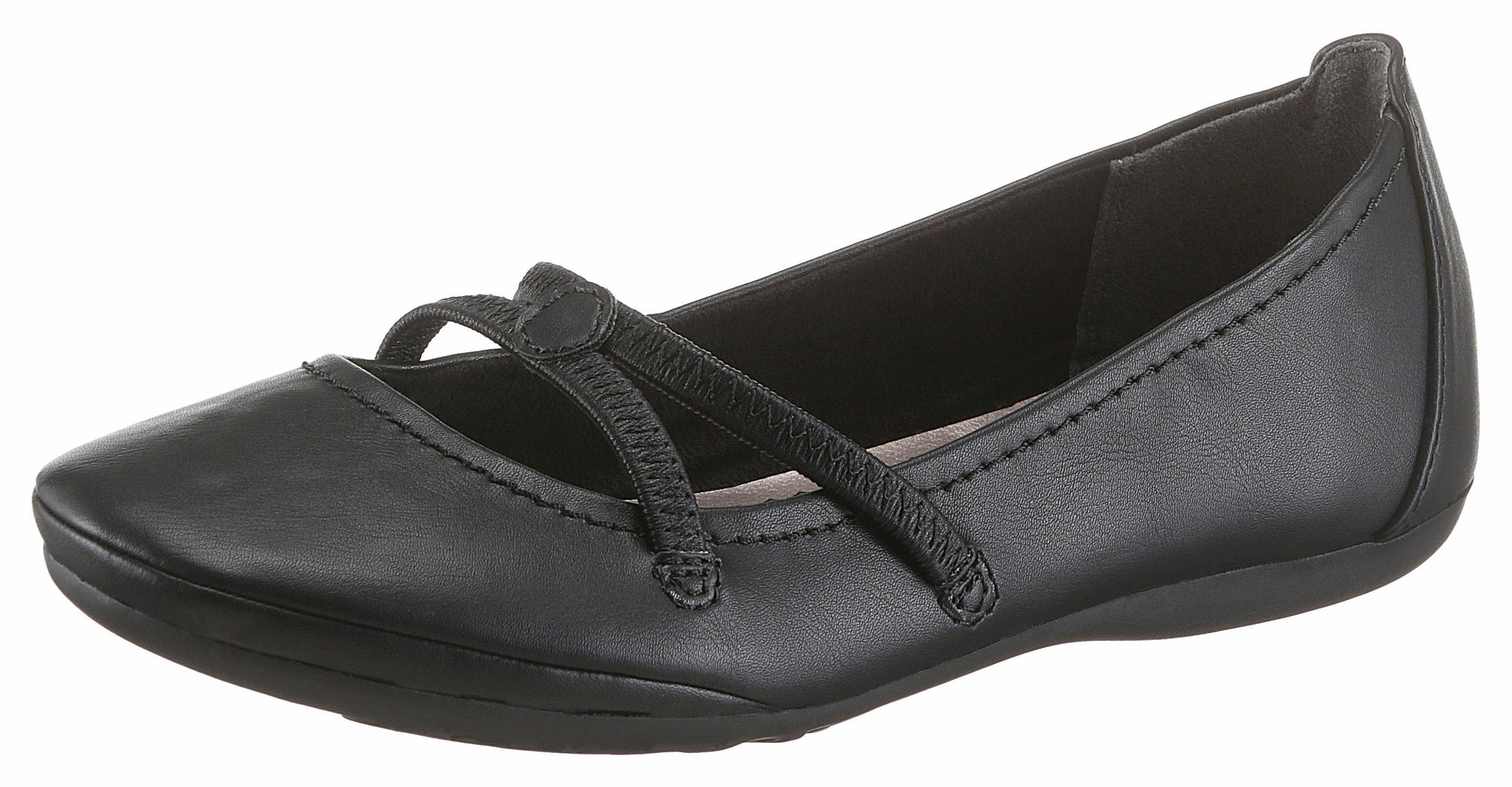 Tamaris Caterina Ballerina Flats, Festtagsmode, Slipper mit Gummizugriemchen