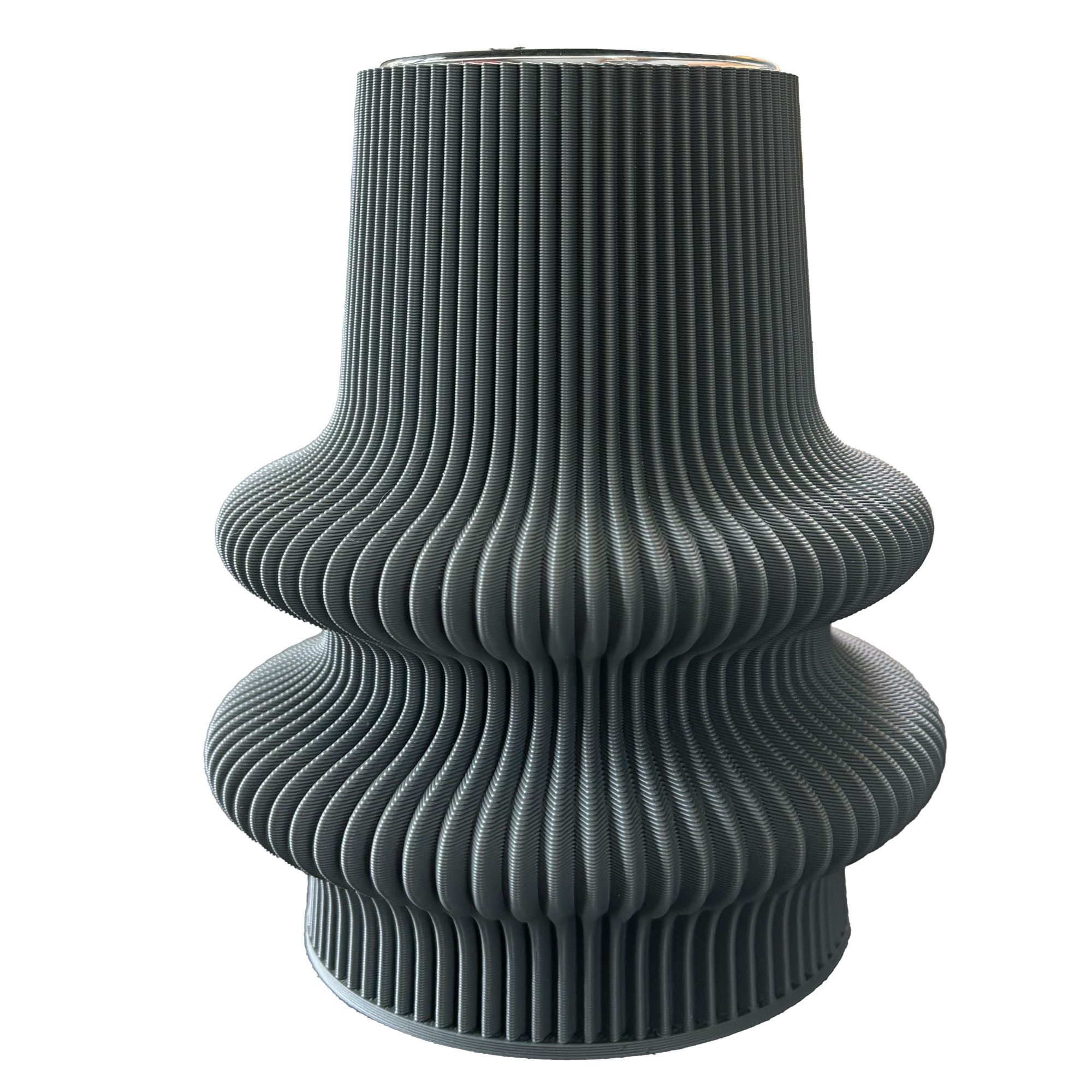 recozy Tischvase blumenvase tower 1 vase stone grey Ø 11,5 x 14 cm